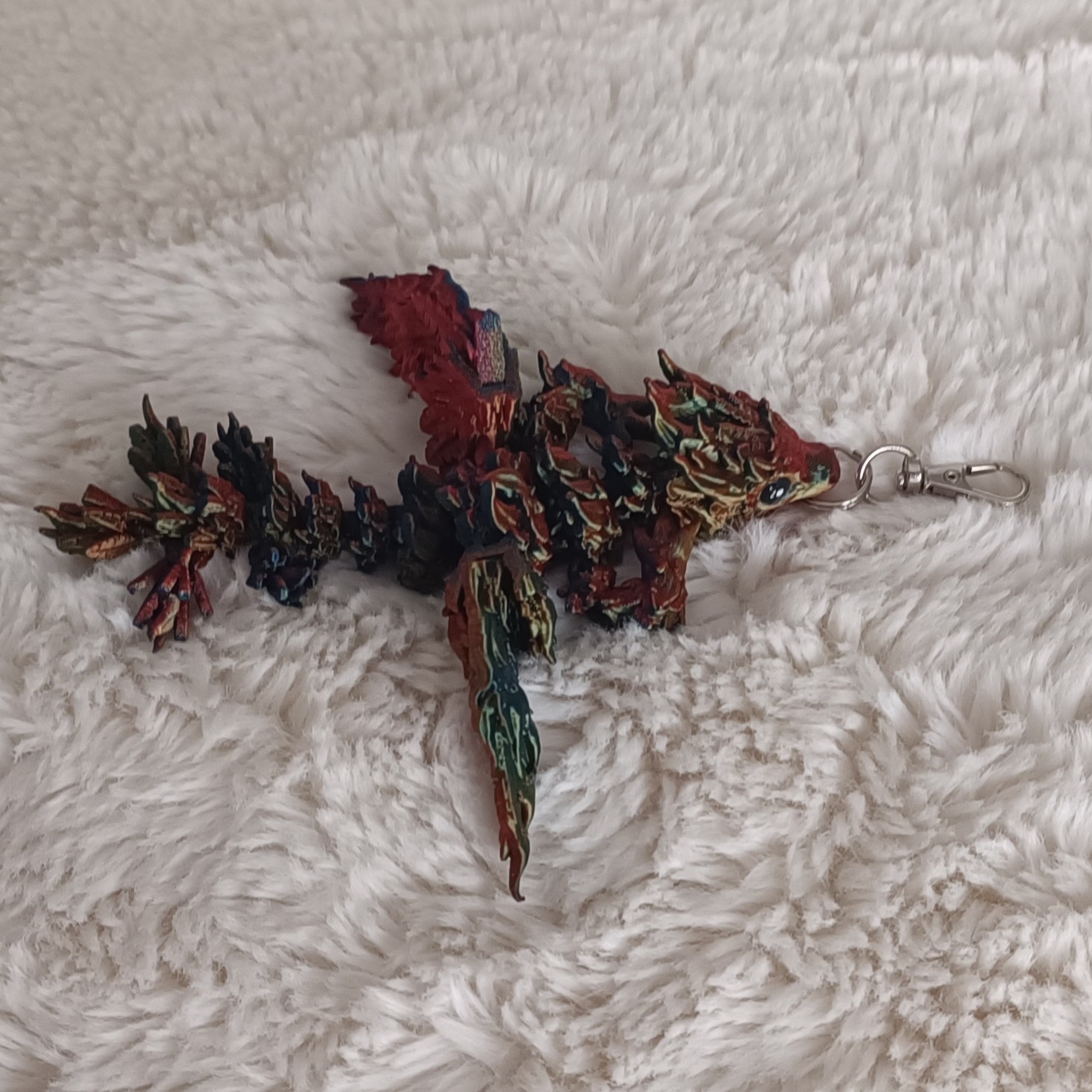 Porte-Clés Bébé Dragon-Phoenix Ailé