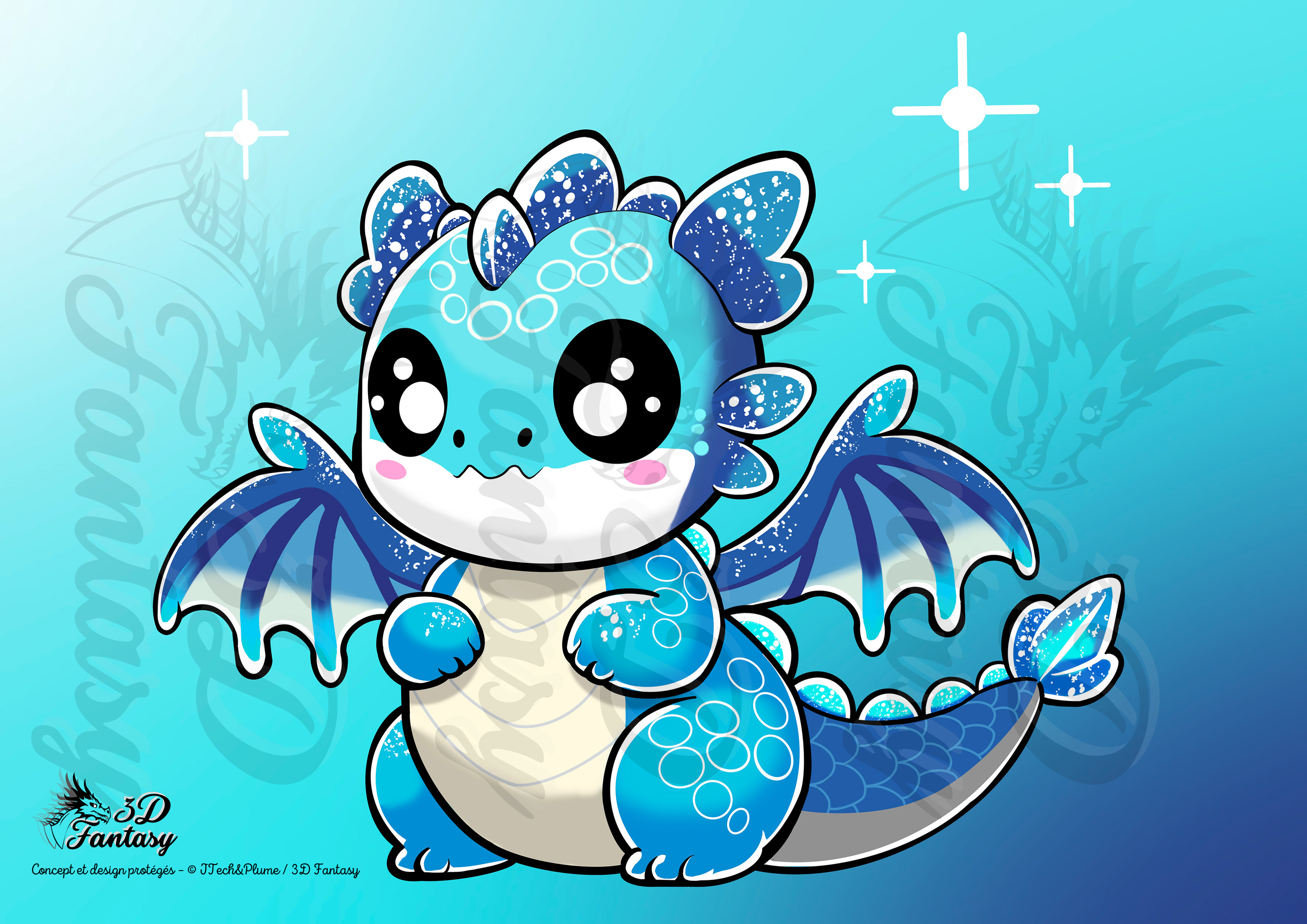 Print Dragon de Glace