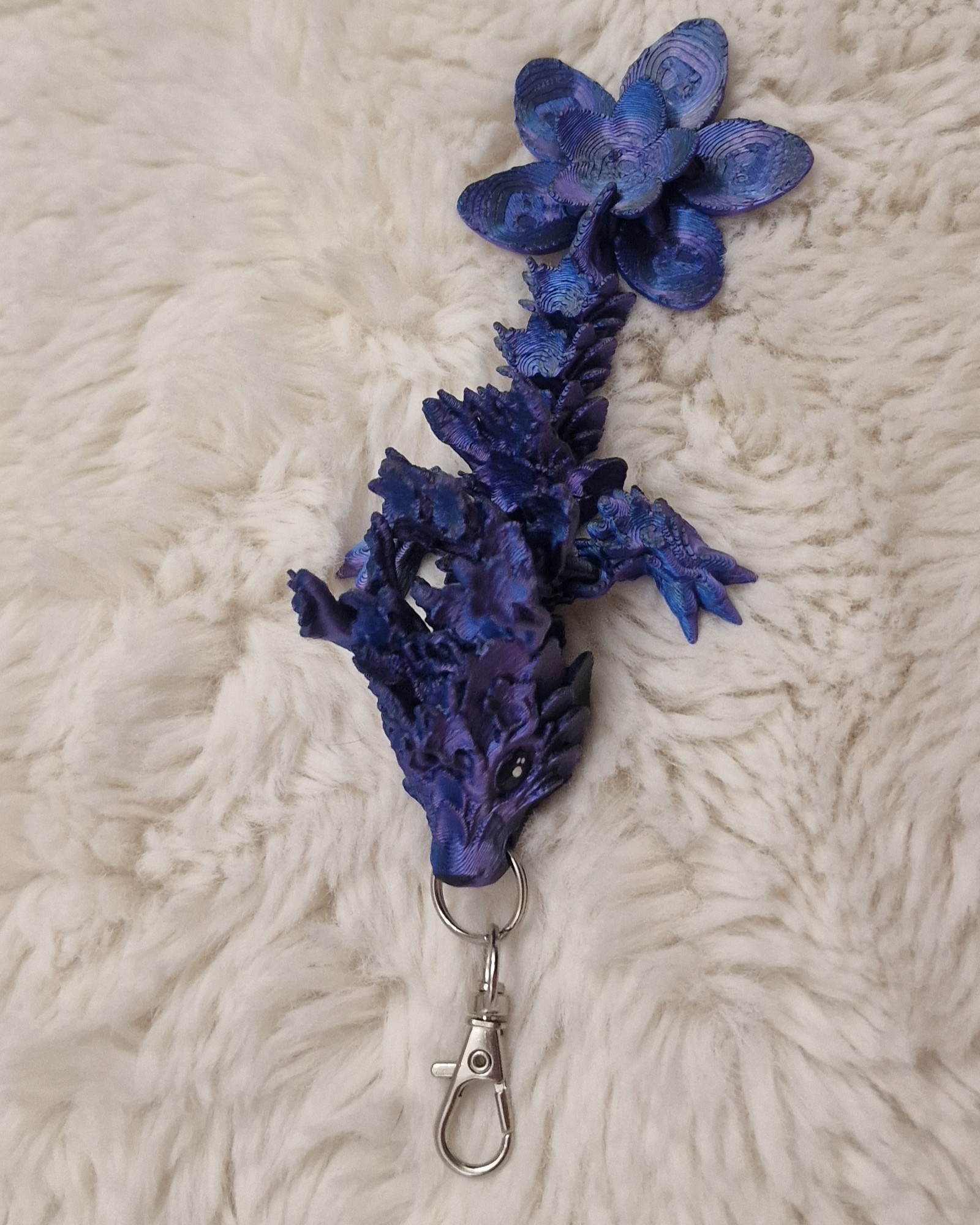 Porte-Clés Bébés Dragons aux Fleurs de Cerisier