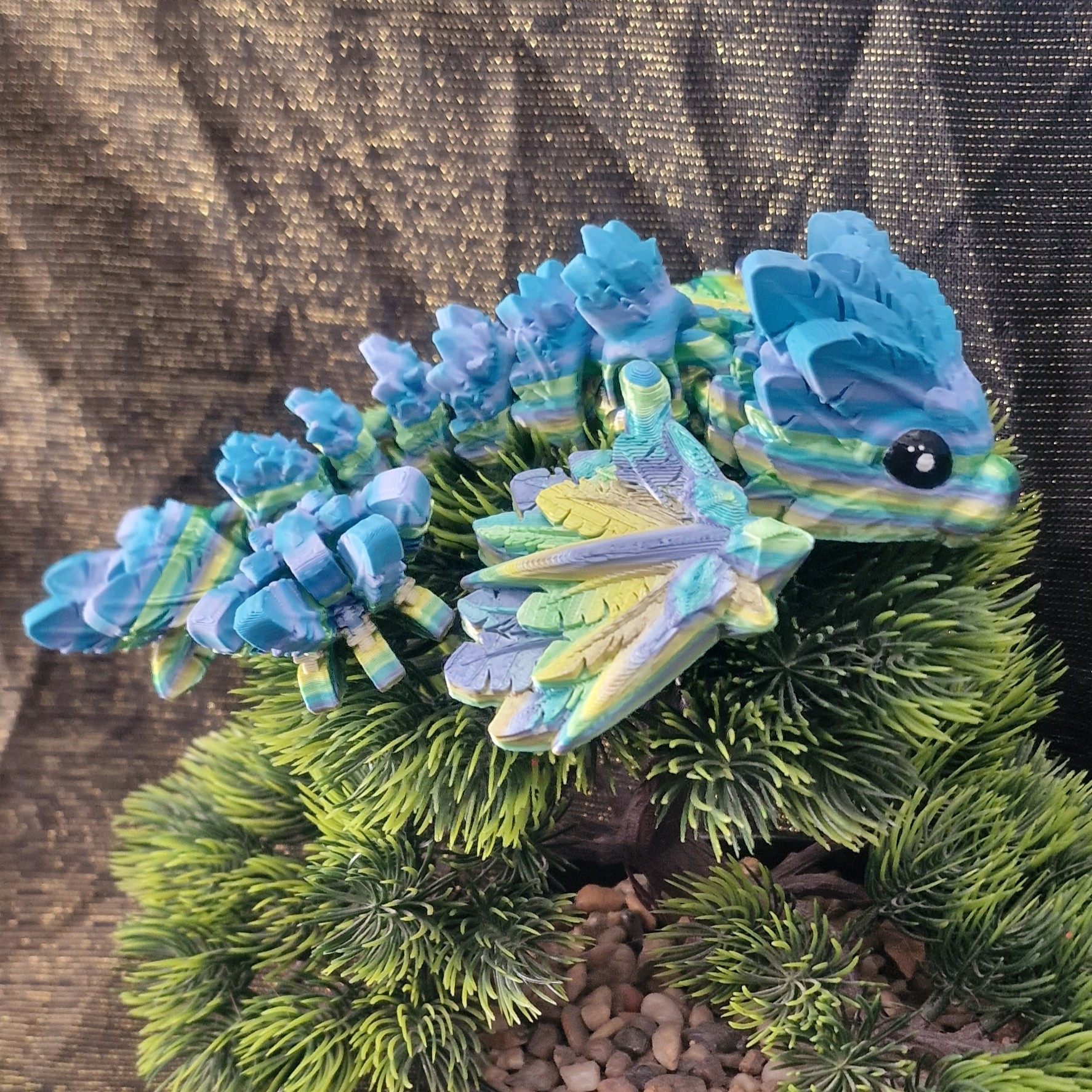 Petit Bébé Dragon-Serpent Volant Ailé