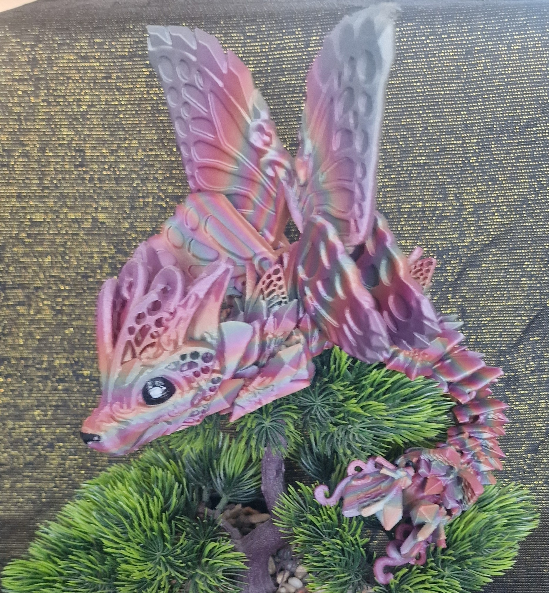 Bébé Dragon-Loup-Papillon Ailé (creux)