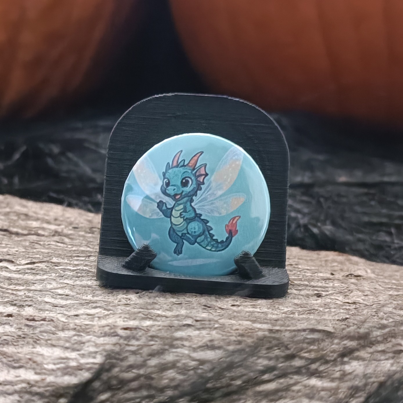 Badge Dragon Libellule