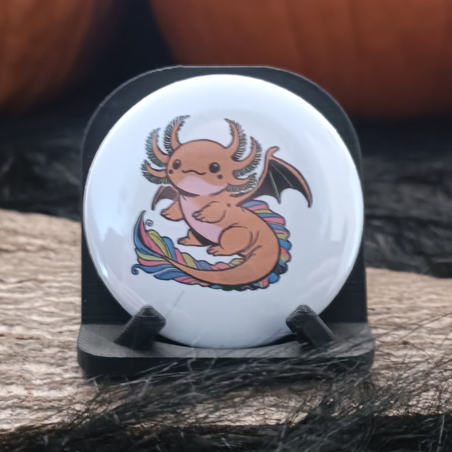 Badge Dragon Axolotl