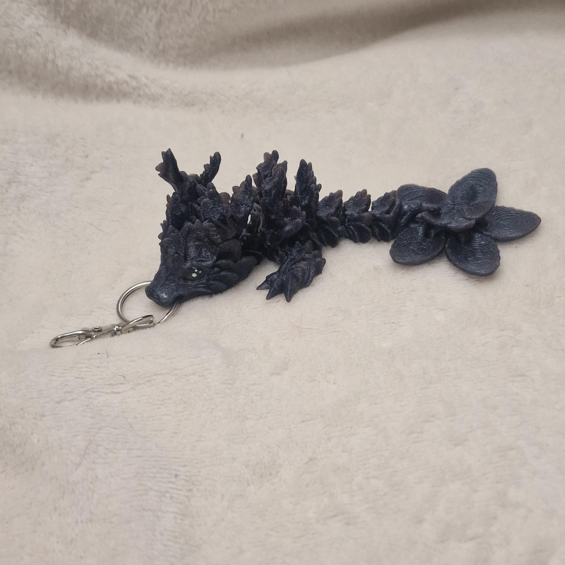 Porte-Clés Bébés Dragons aux Fleurs de Cerisier