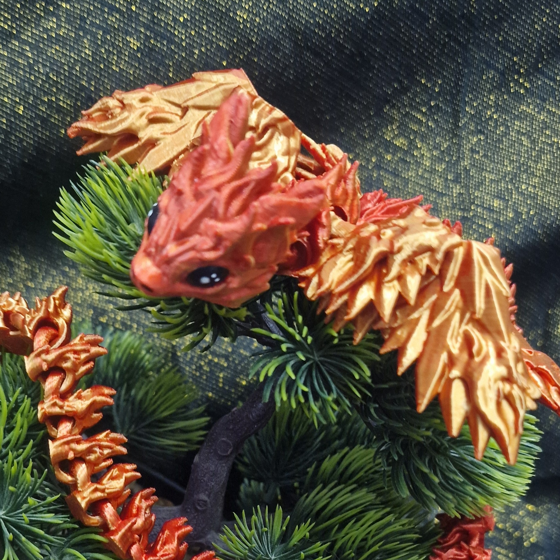 Bébé Dragon d'Esprit du Feu Ailé XXL