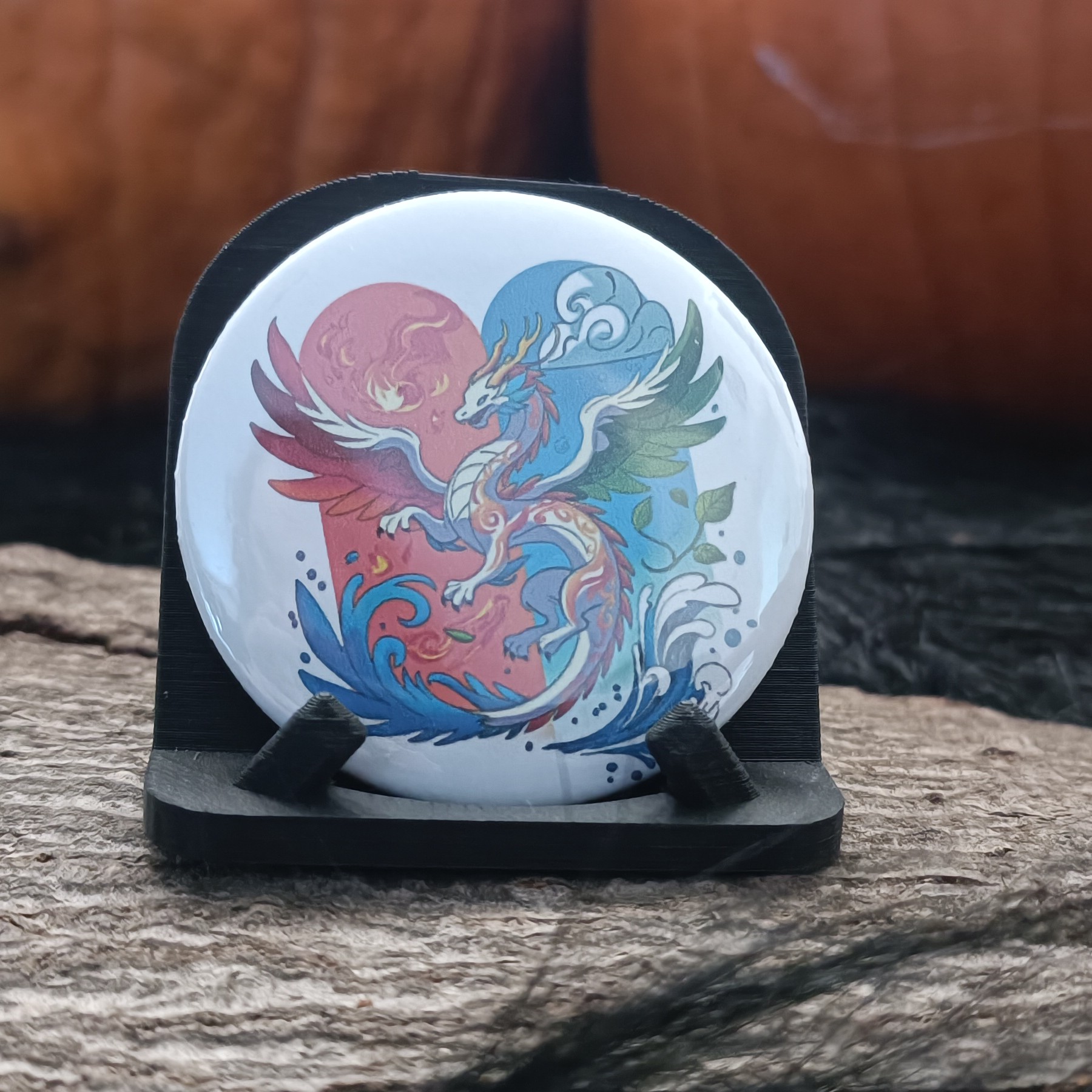 Badge Dragon Élémentaire