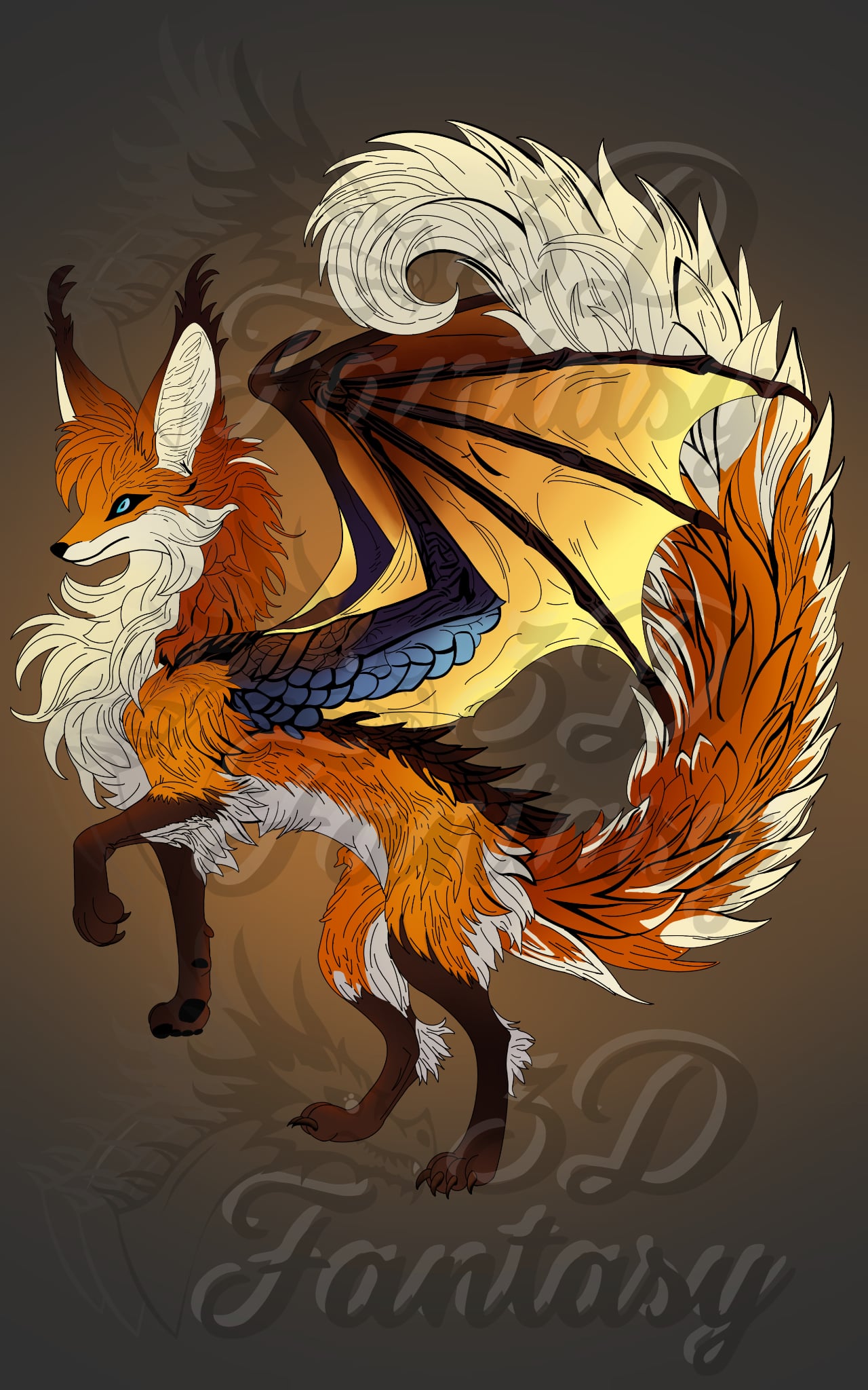 Print Dragon Renard