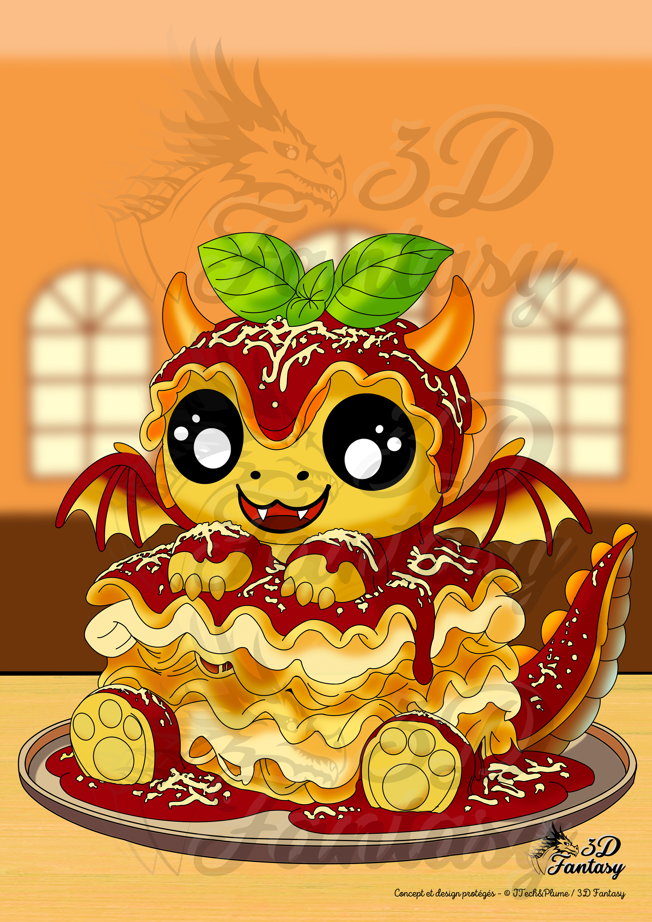 Print Dragon Lasagne