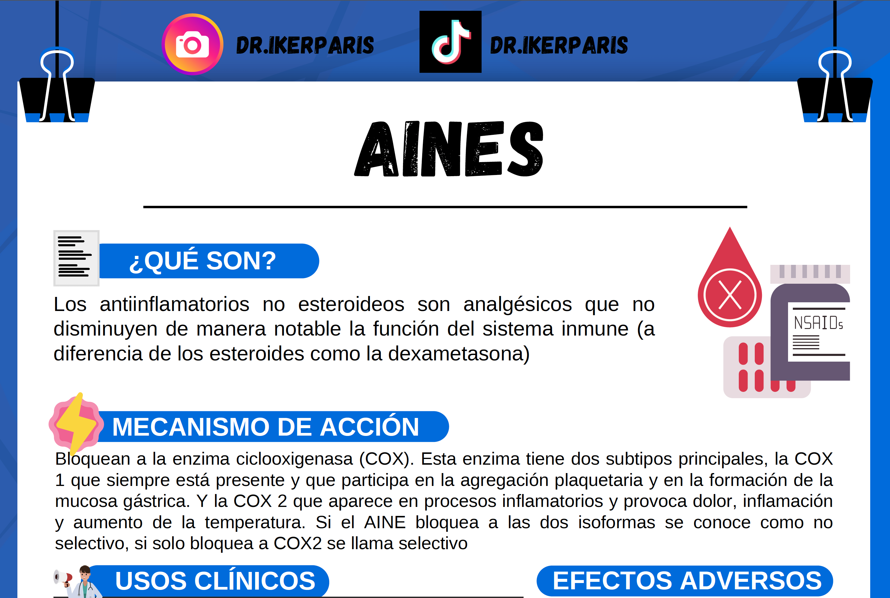 Paquete Flashcards AINEs