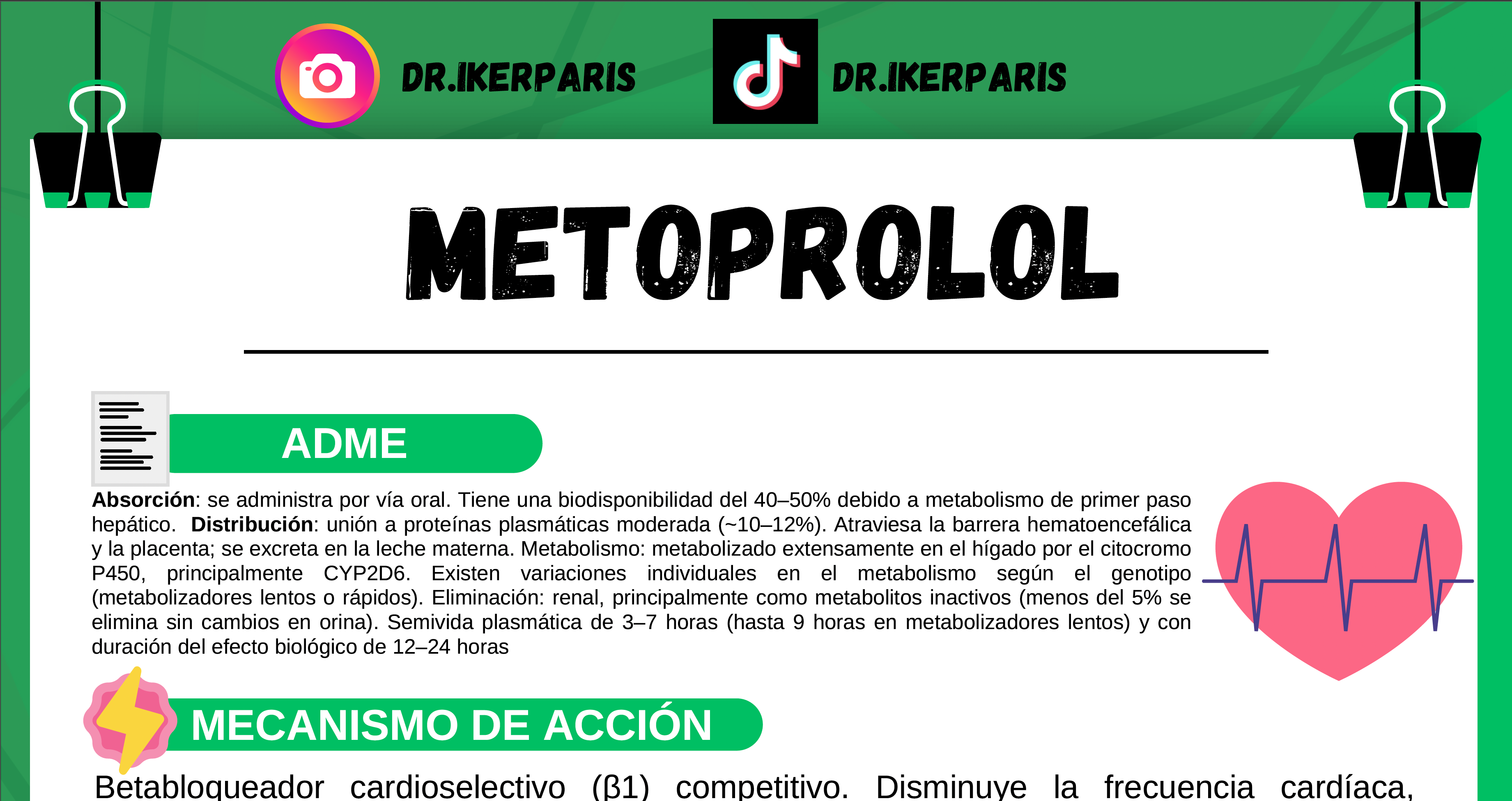 Paquete Flashcards Betabloqueadores