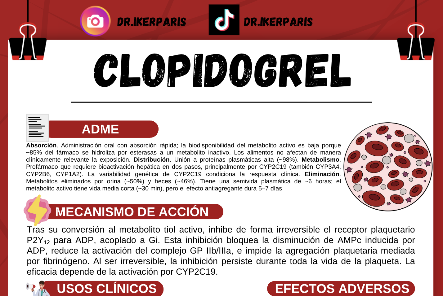 Paquete Flashcards Antiagregantes