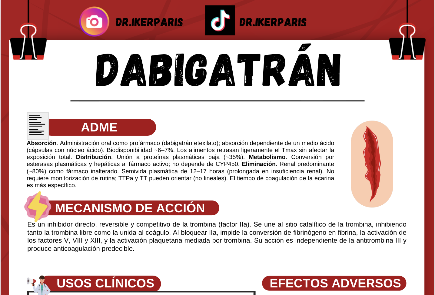 Paquete Flashcards Anticoagulantes