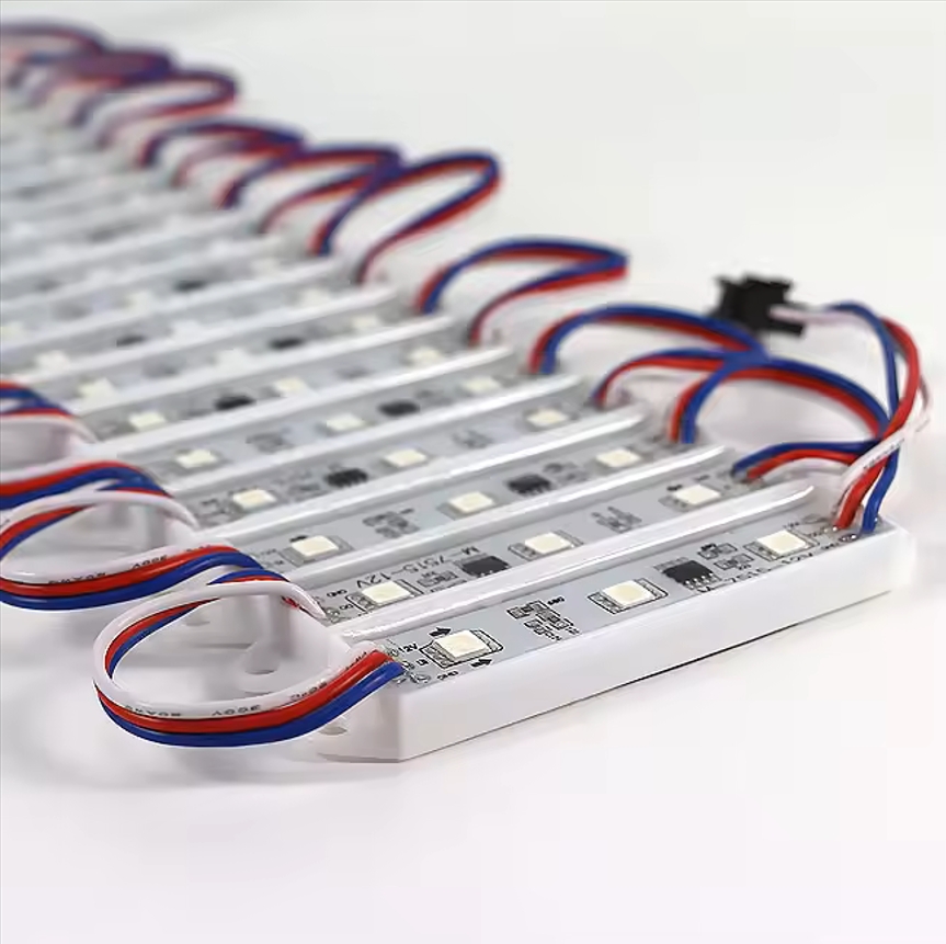  Waterproof Plastic RGB LED Module Input DC12V Full Color Led SMD5050 LED Module String