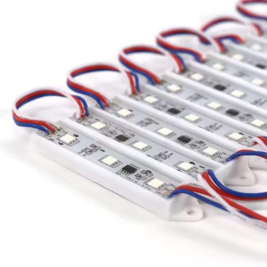  Waterproof Plastic RGB LED Module Input DC12V Full Color Led SMD5050 LED Module String