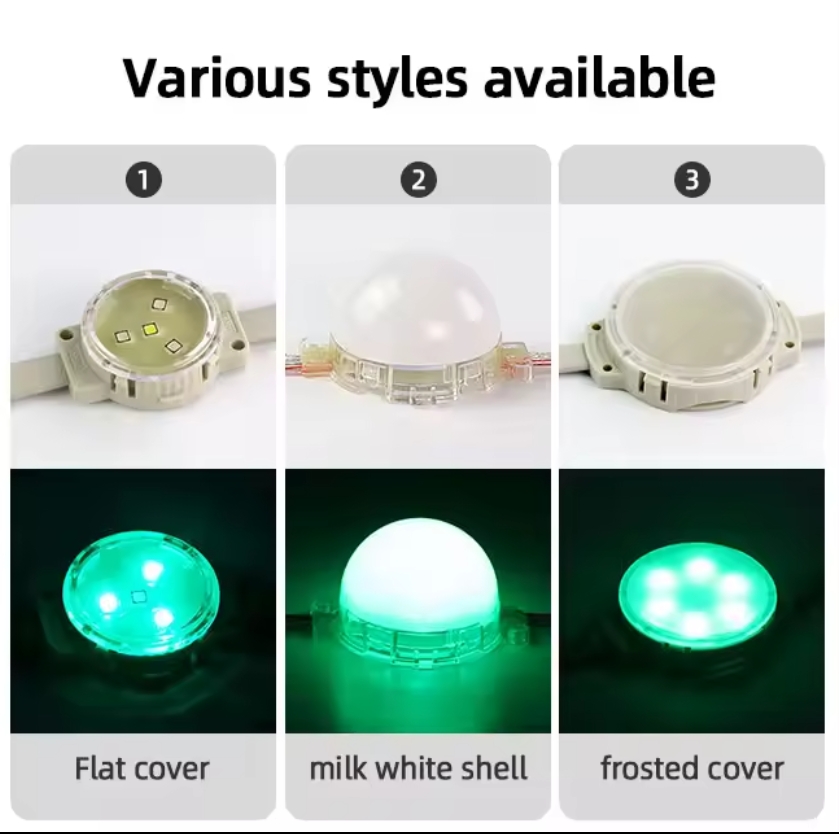 Digital Smart RGB Module DC12V SMD5050 30MM LED Point Light JR-DGY04