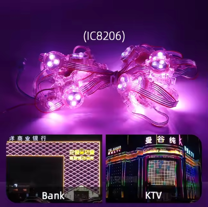 Digital Smart RGB Module DC12V SMD5050 30MM LED Point Light JR-DGY04