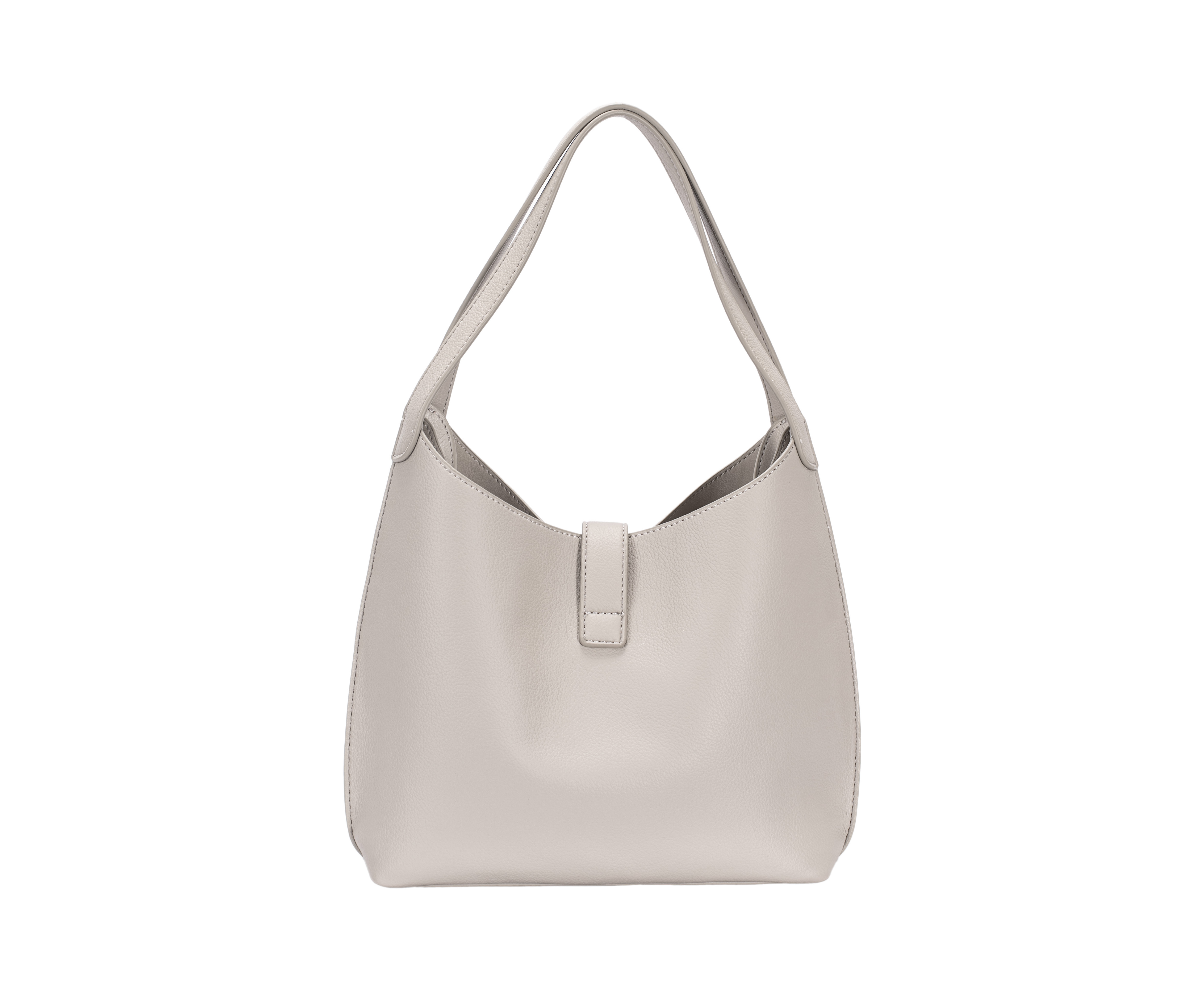 Sac à main cuir gris DAVID JONES