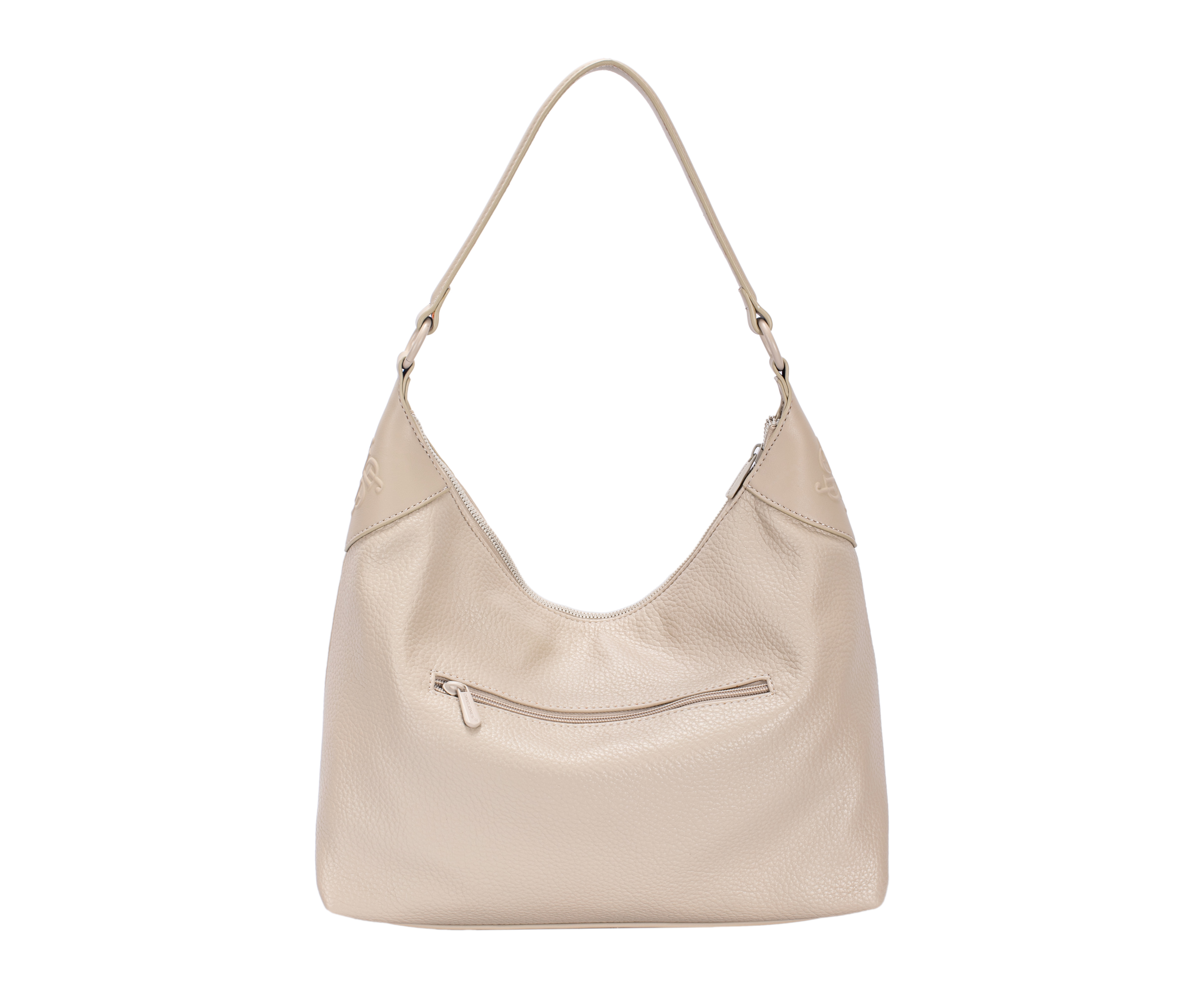 Sac à main en simili cuir beige DAVID JONES