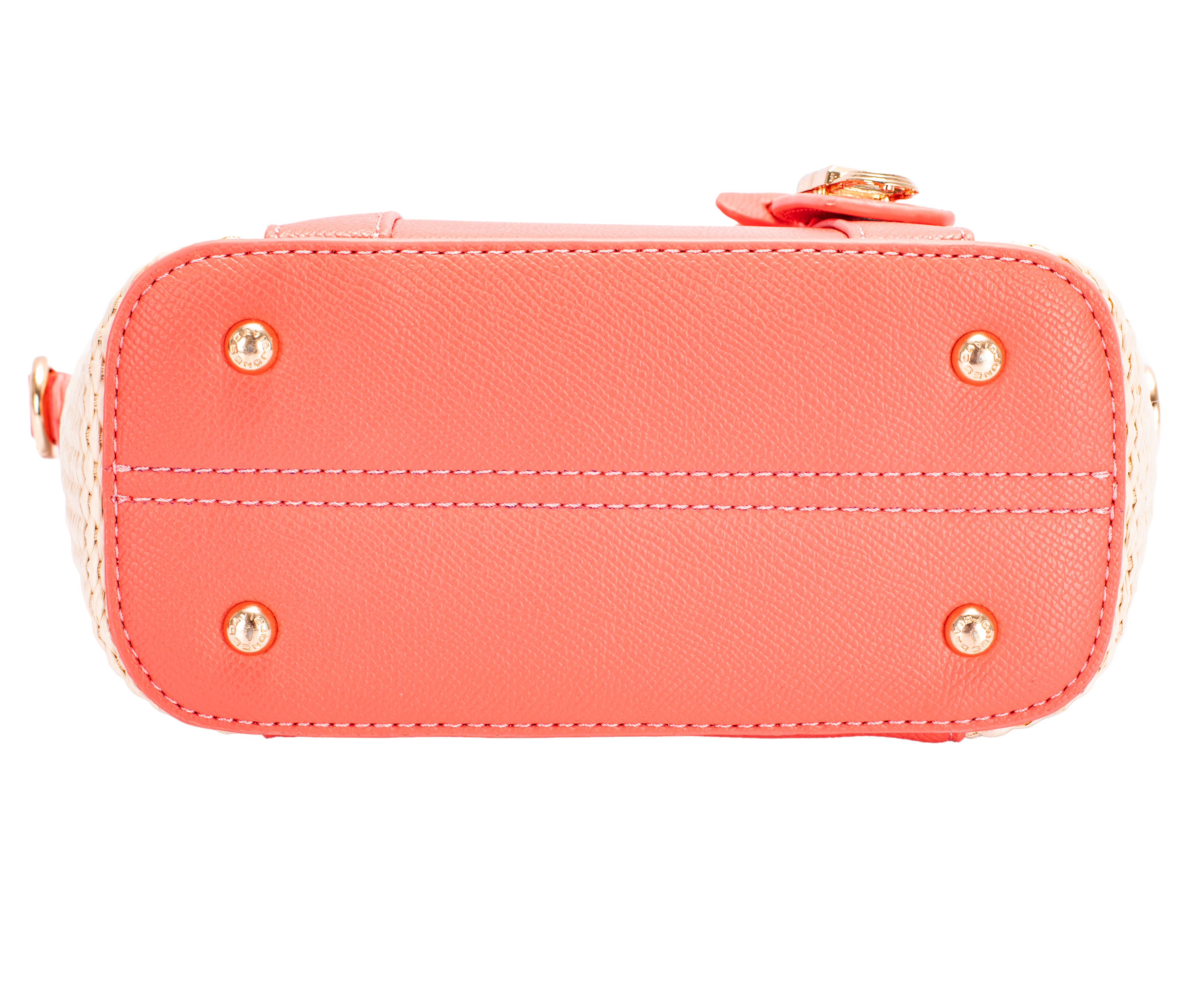 Sac à main tissé rose DAVID JONES