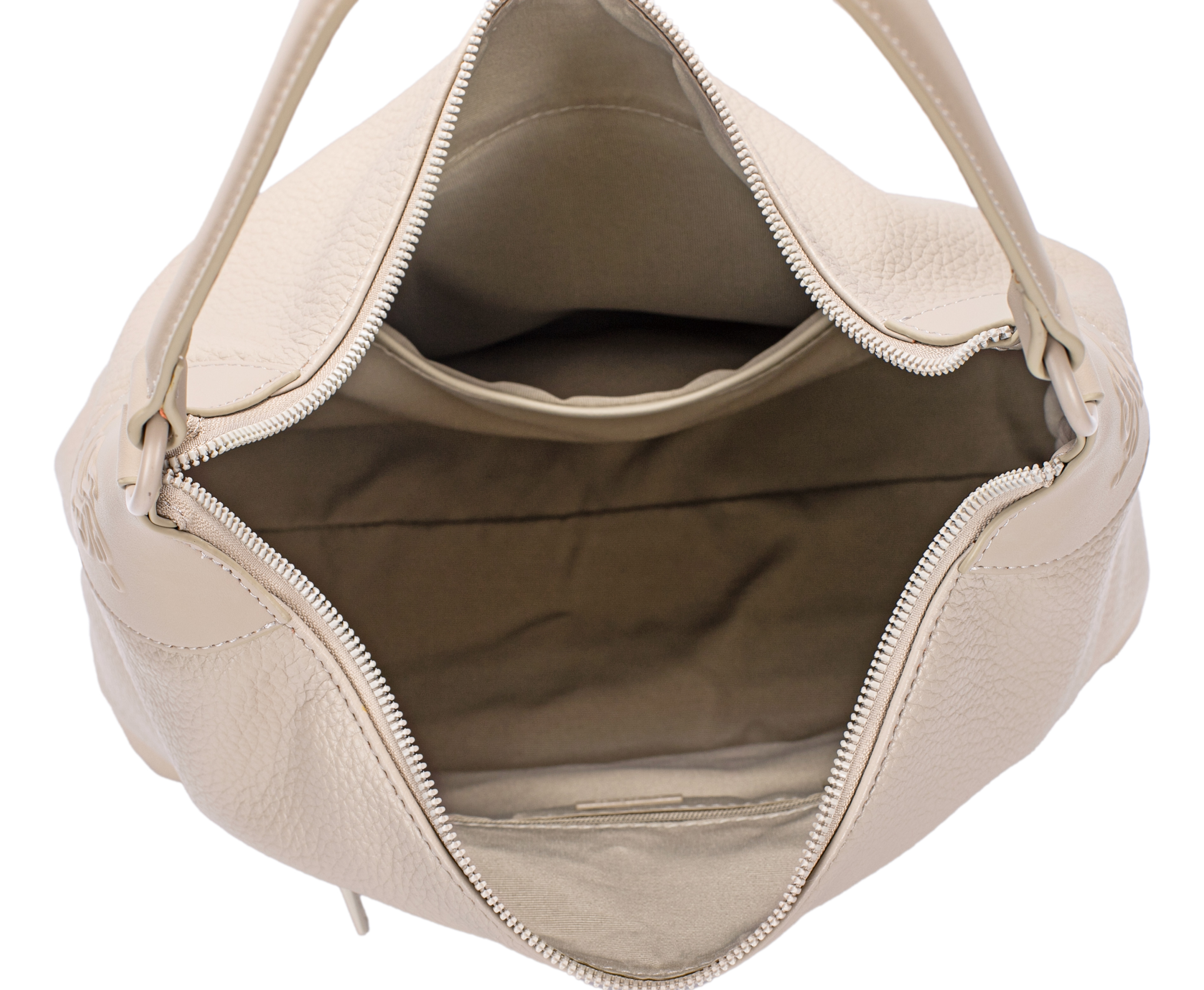 Sac à main en simili cuir beige DAVID JONES