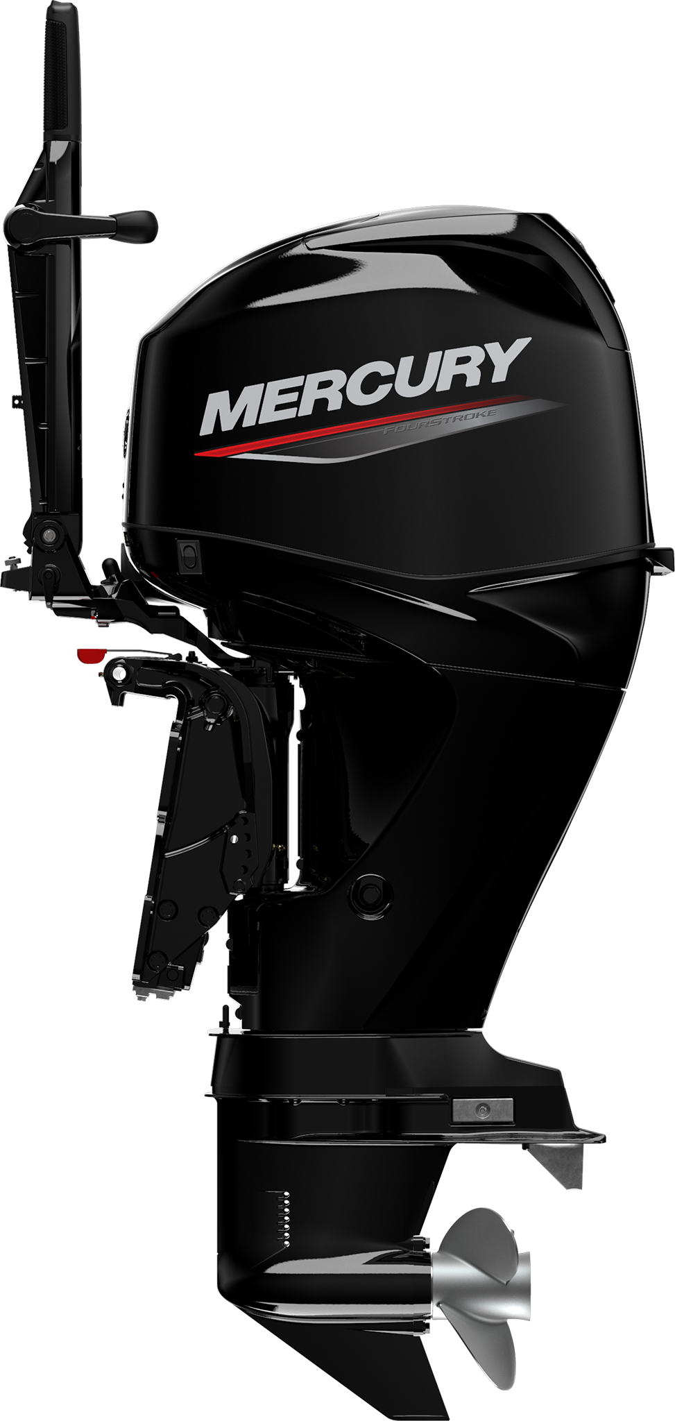 40cv Mercury 4 temps arbre long, barre franche, relevage et démarrage électrique