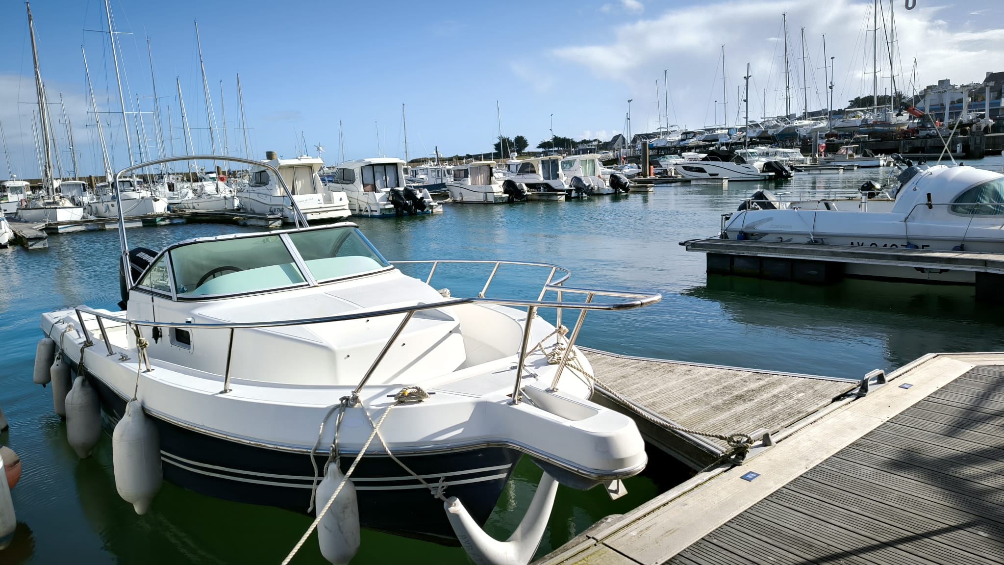 White Shark 236 année 2000 Mercury 225cv V6 2021 88 heures TBE