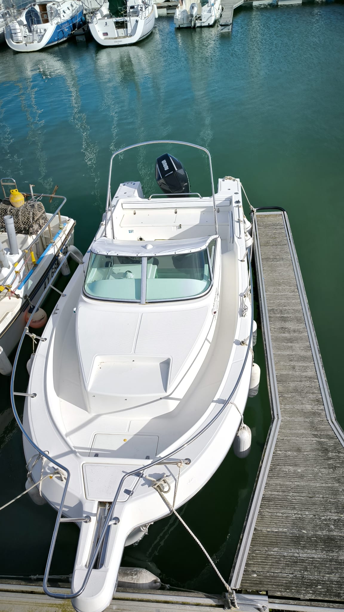 White Shark 236 année 2000 Mercury 225cv V6 2021 88 heures TBE
