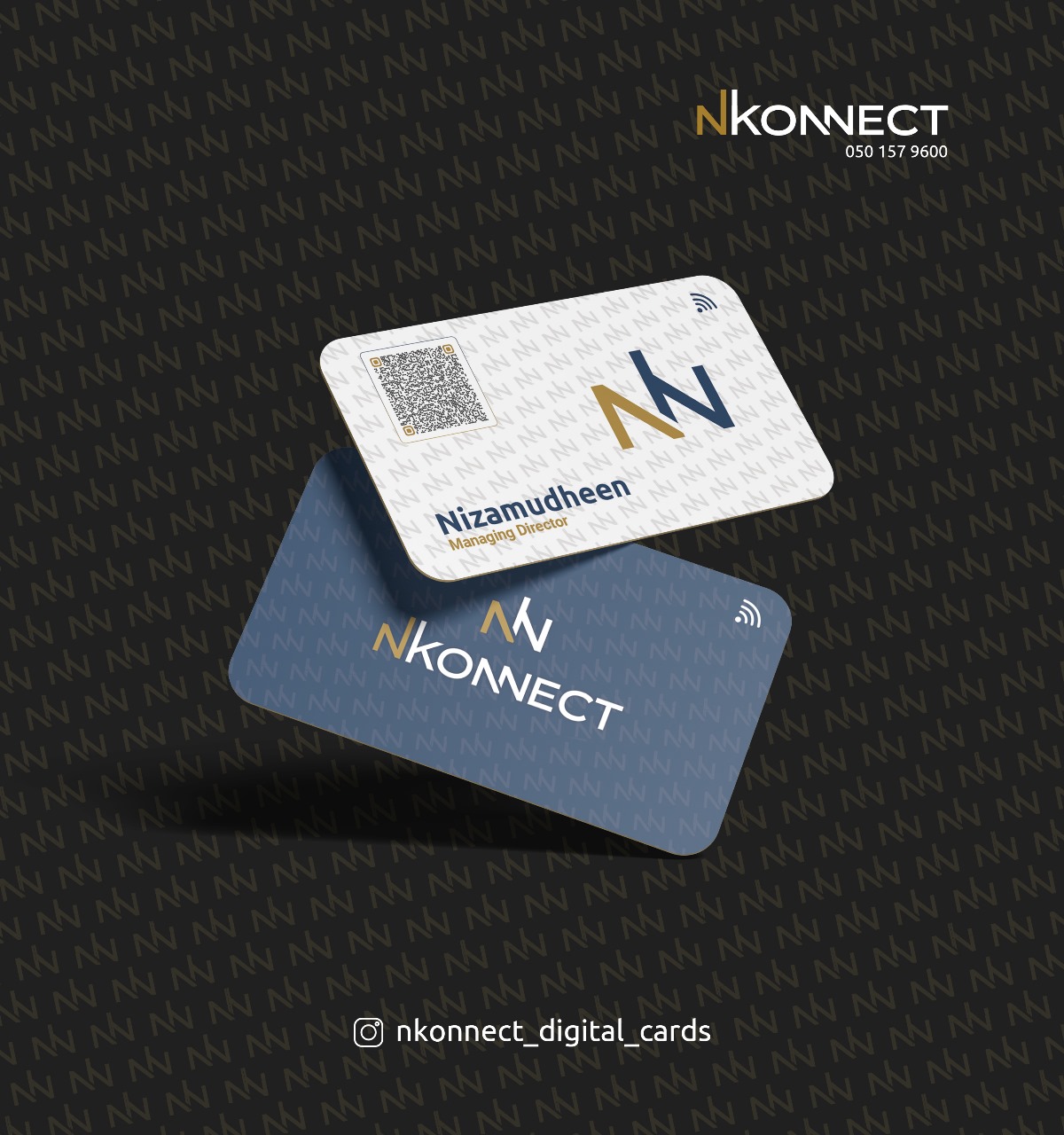 Digital Business Card Editable wiht Username and Password NFC