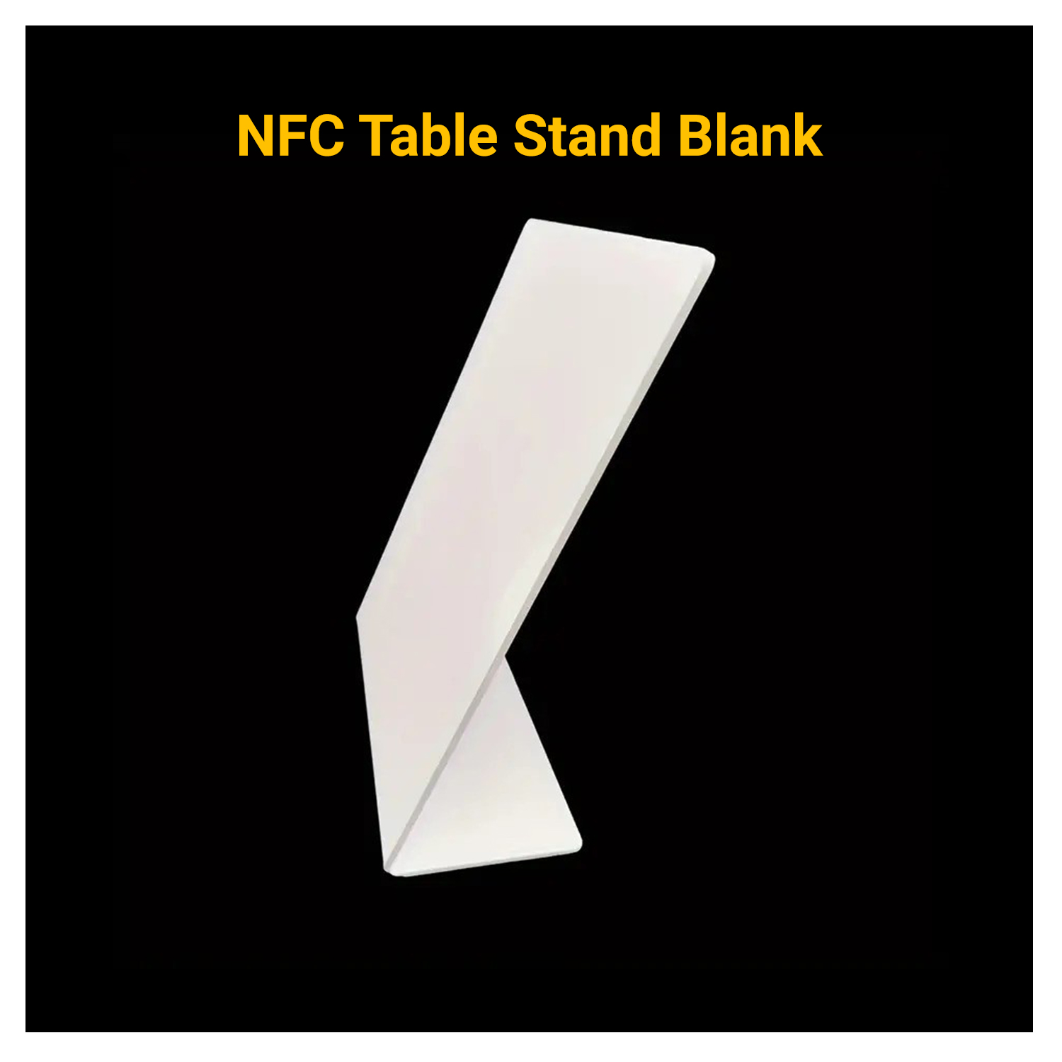 NFC Table Stand Blank White Customizable 13.56MHz NFC213 Chip 144 Bytes