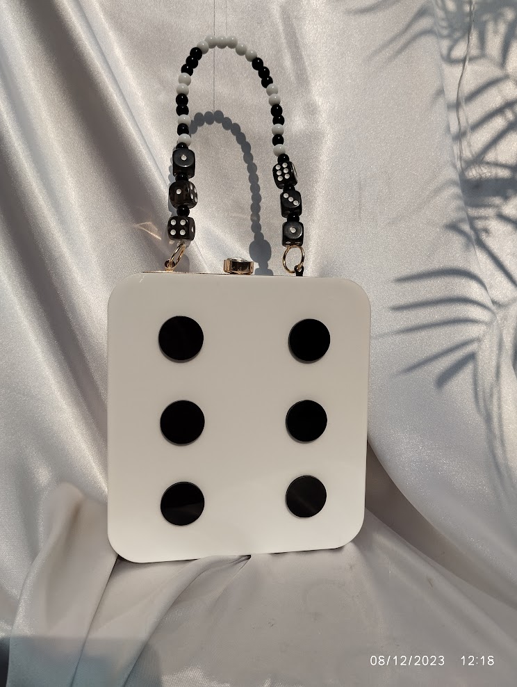 Acrylic Dice White