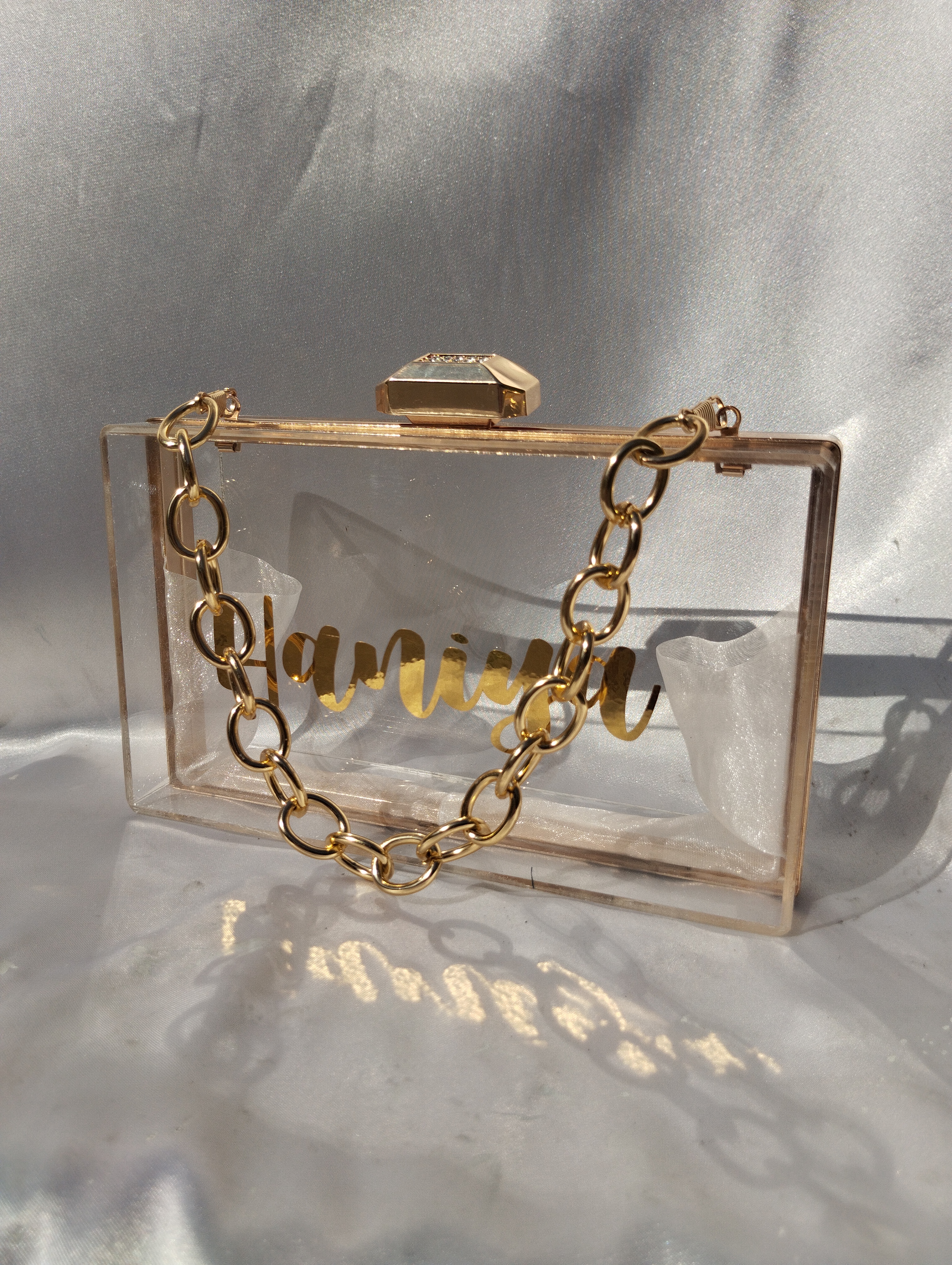 Transparent Acrylic Clutch