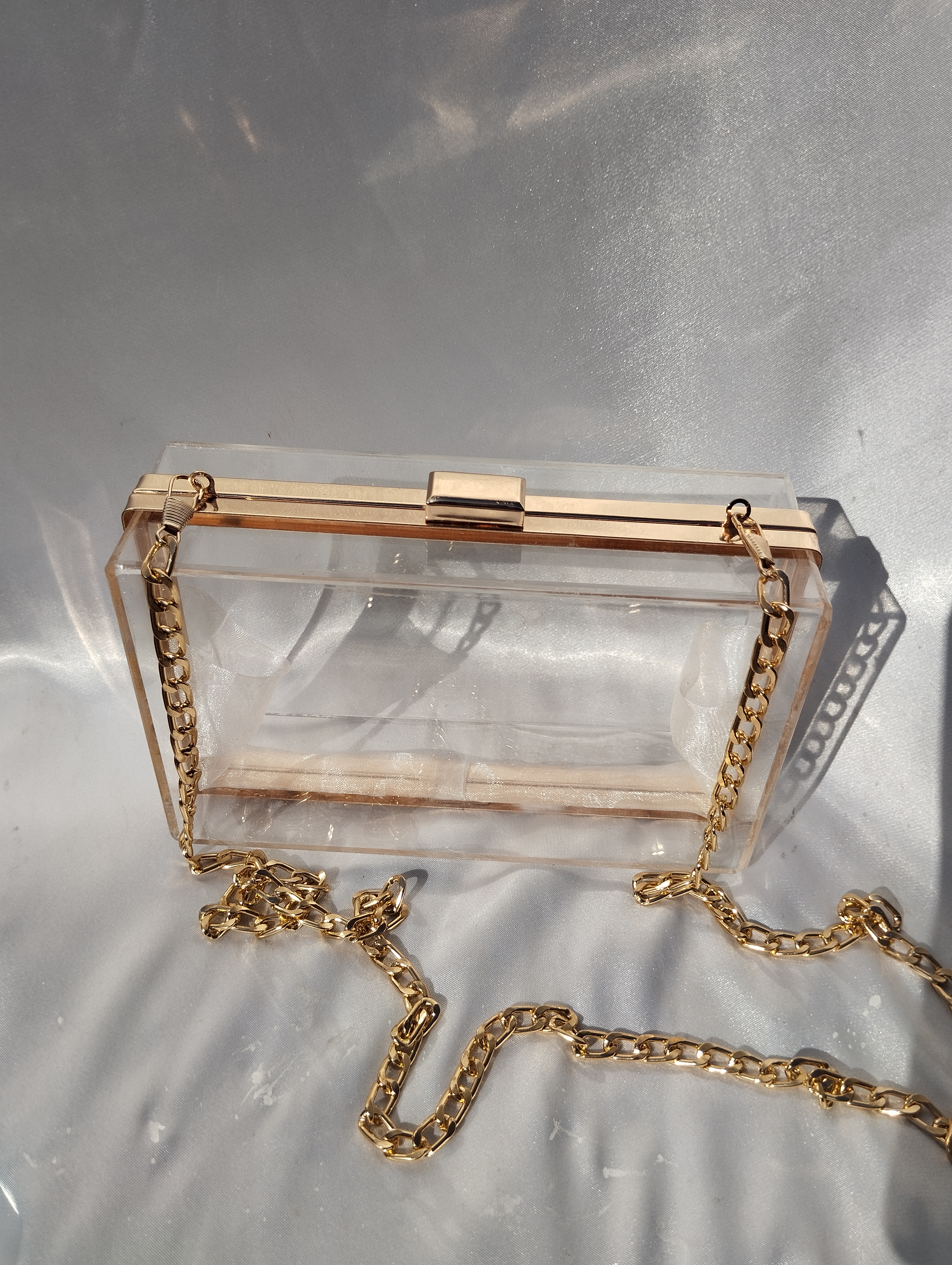Clear Acrylic  Clutch 
