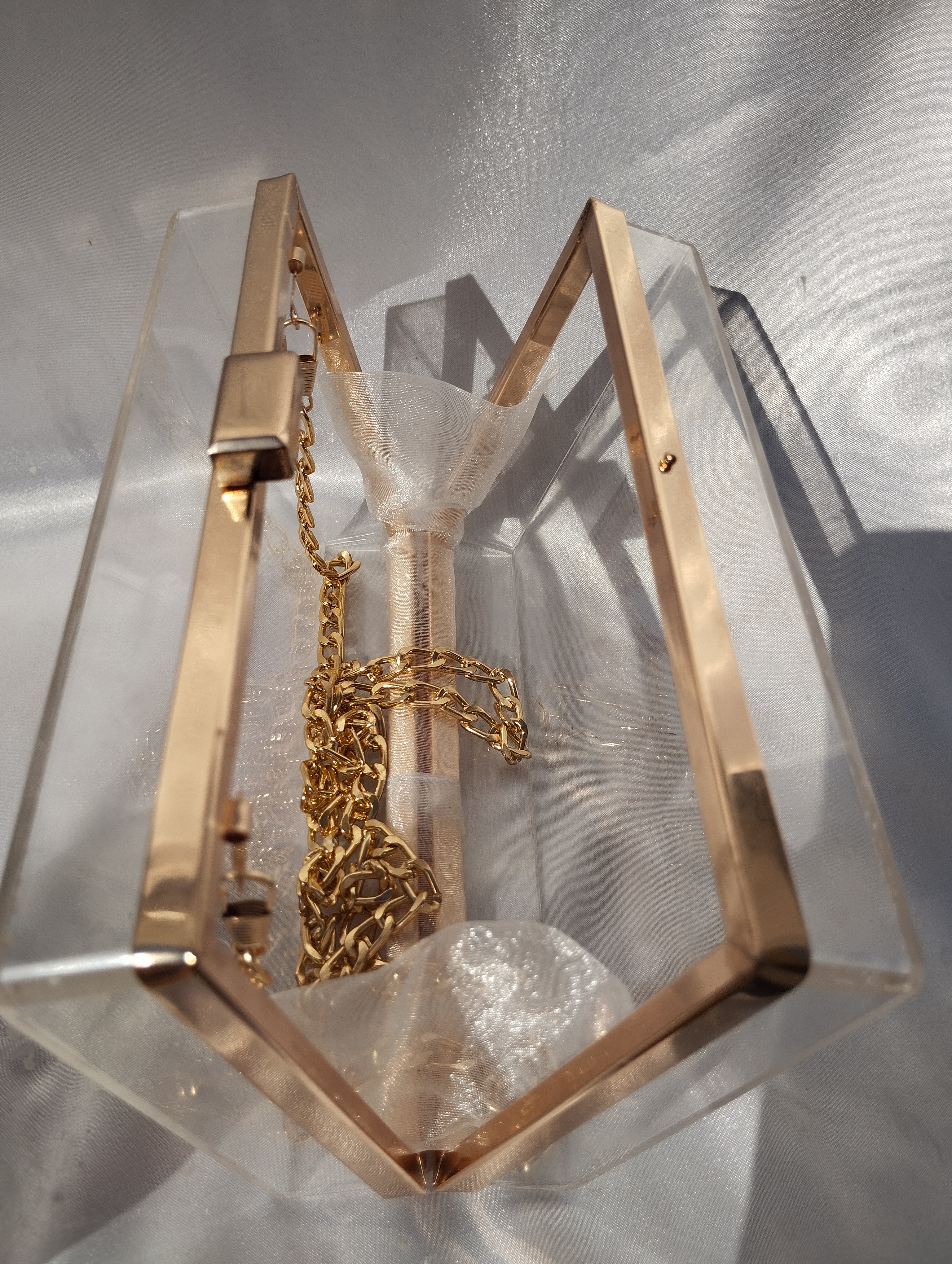 Clear Acrylic  Clutch 