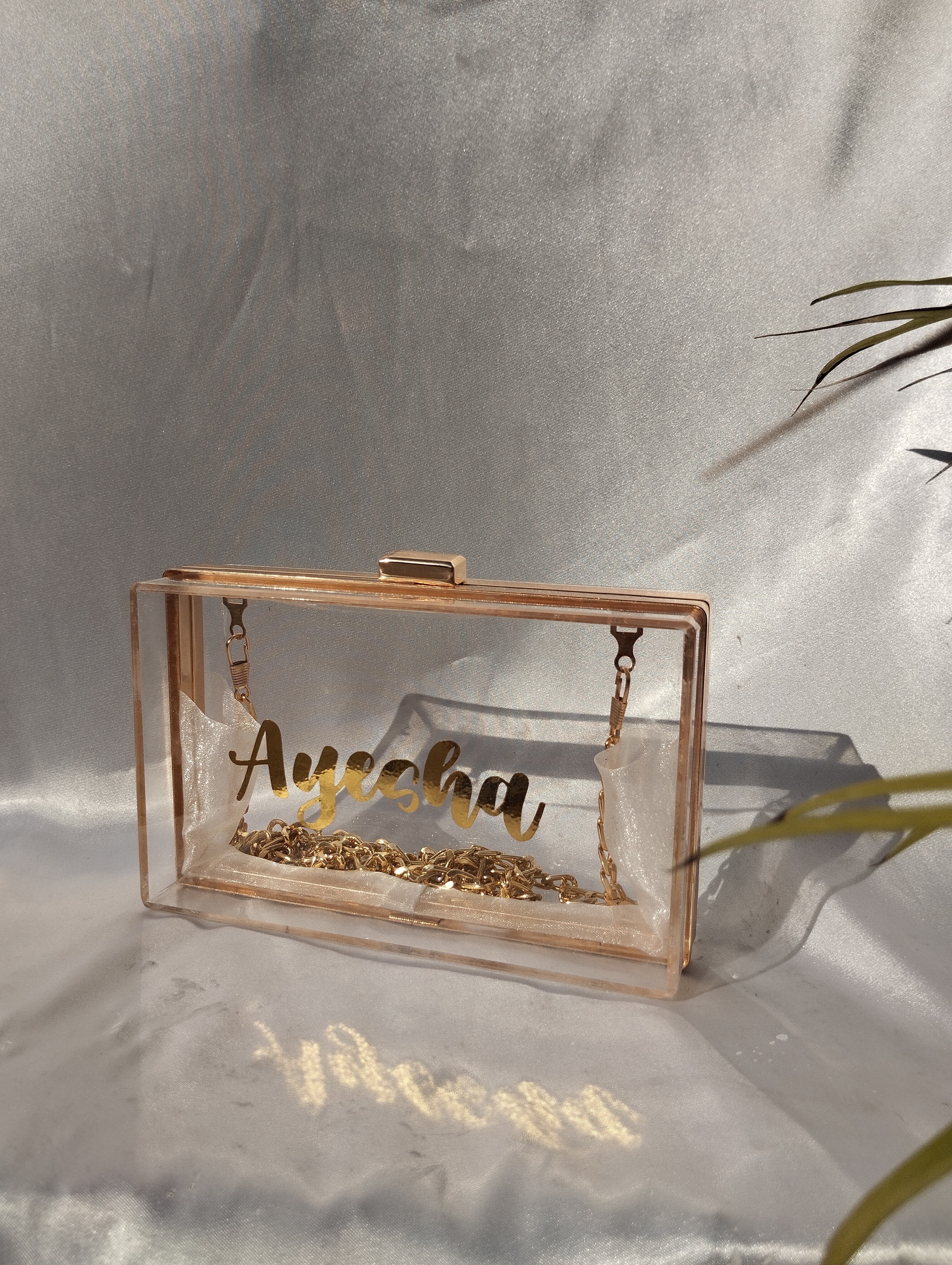 Clear Acrylic  Clutch 