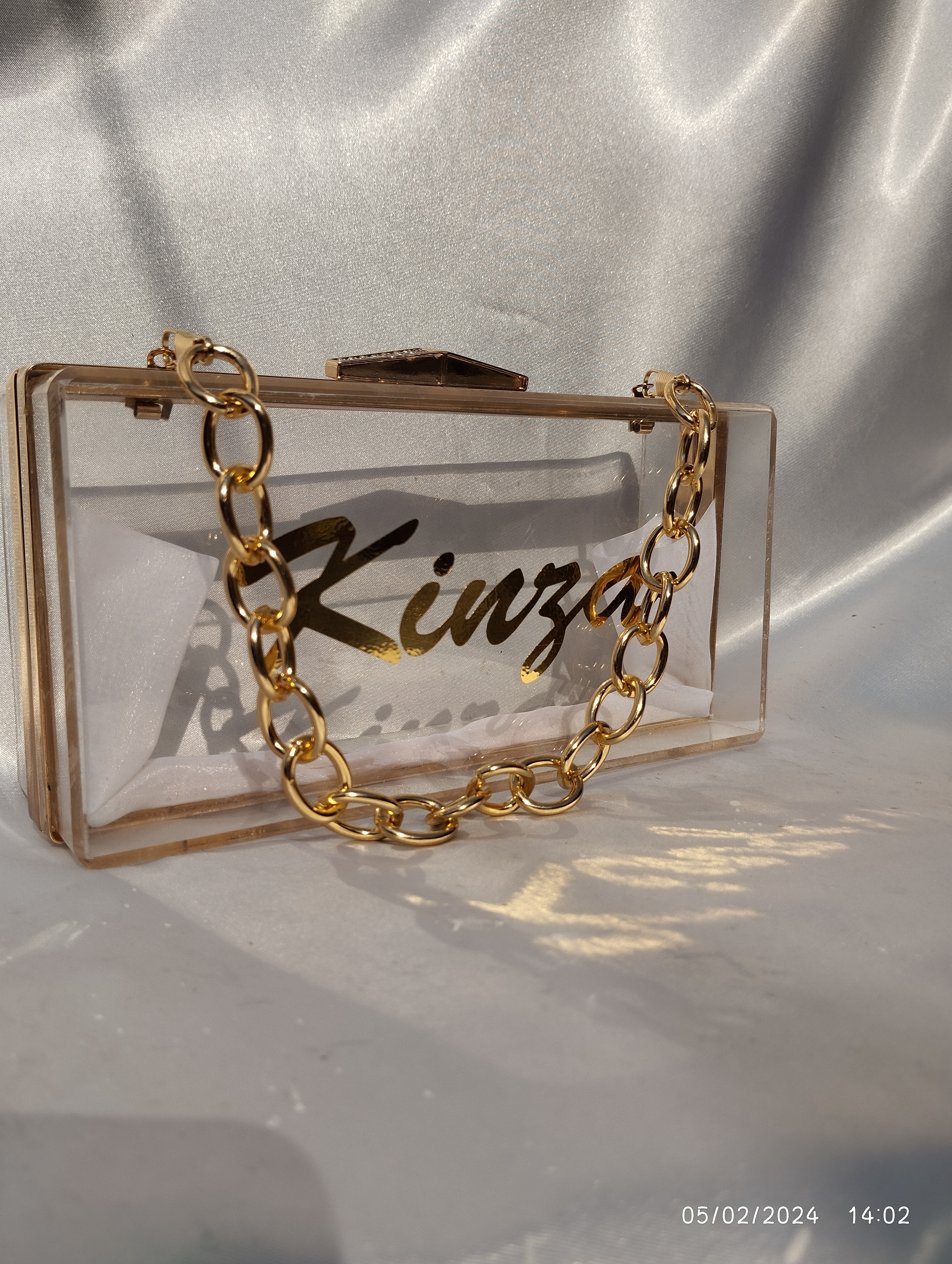 Transparent Acrylic clutch