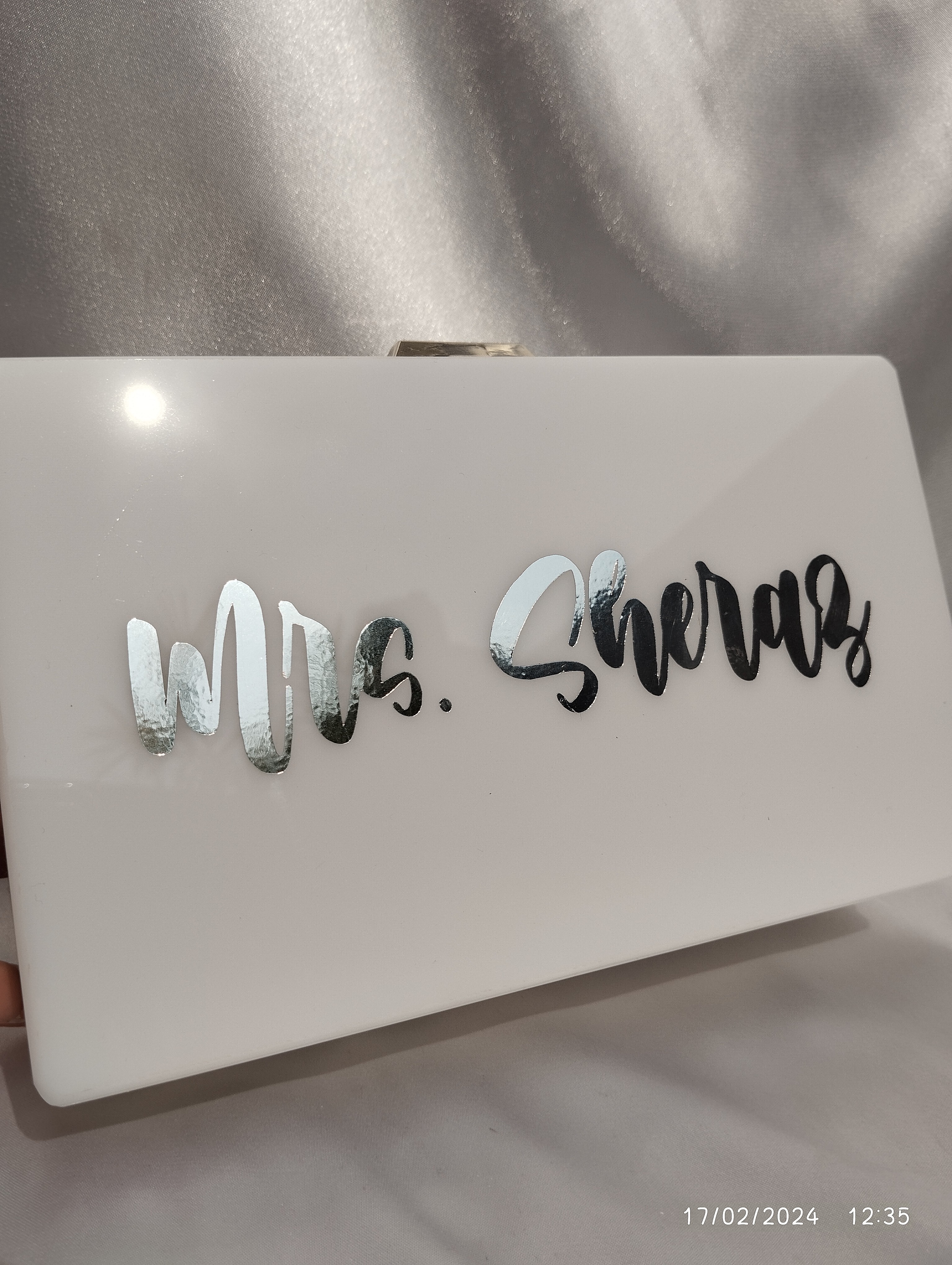 Personalized Acrylic Clutch