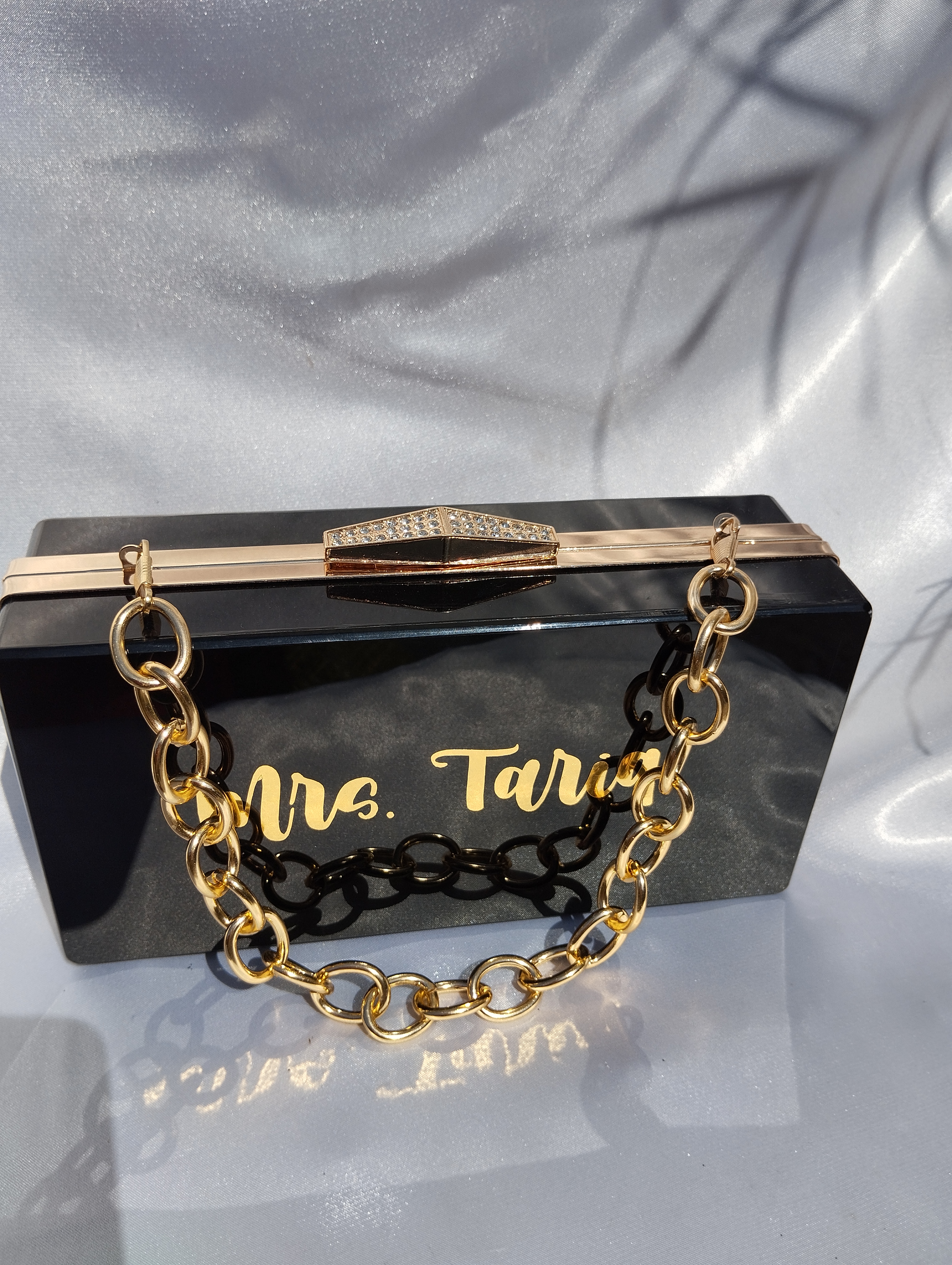 Customized Acrylic Clutch Black