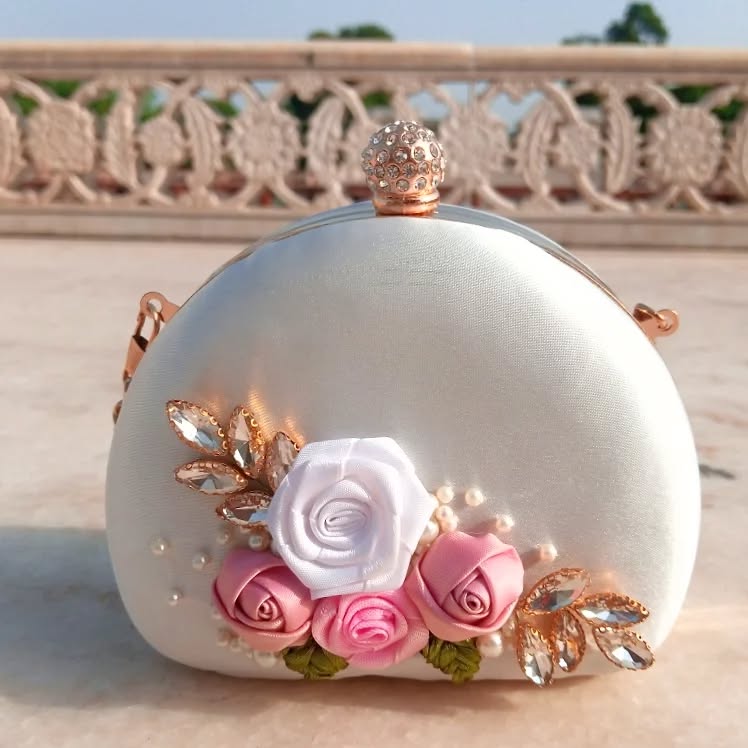 Luxury White Clutch