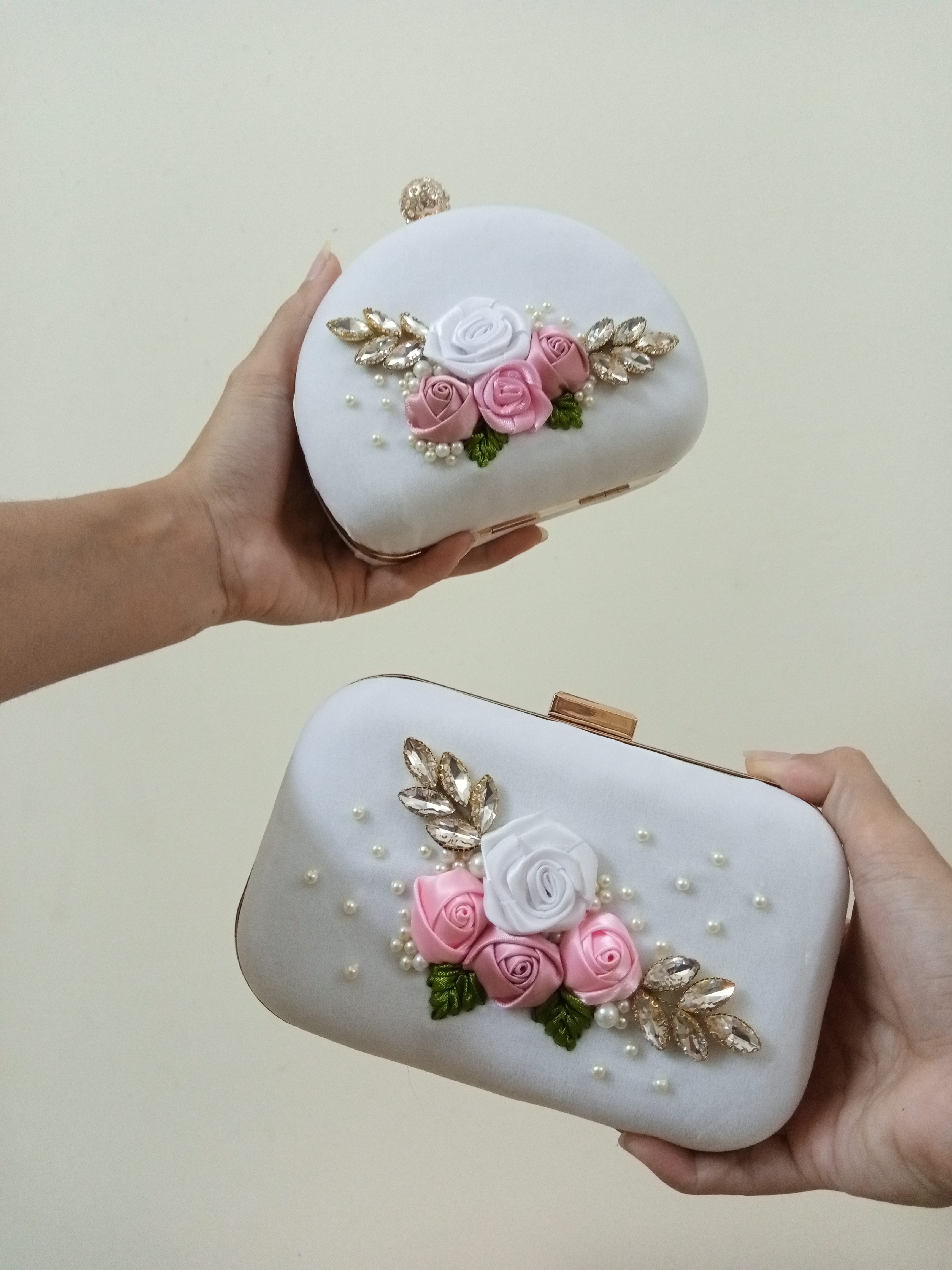 Luxury White Clutch