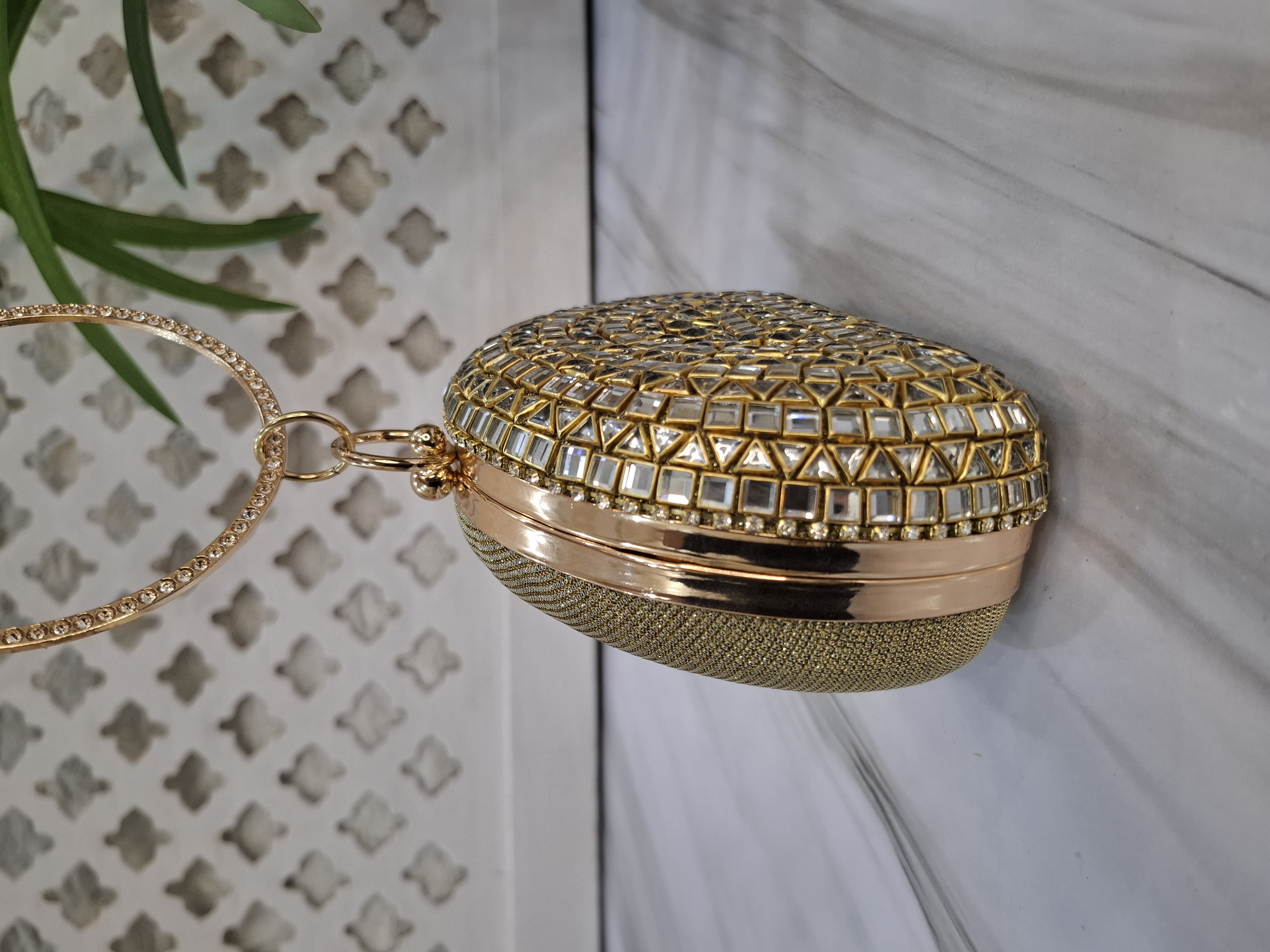 Basic Kundan party Clutch