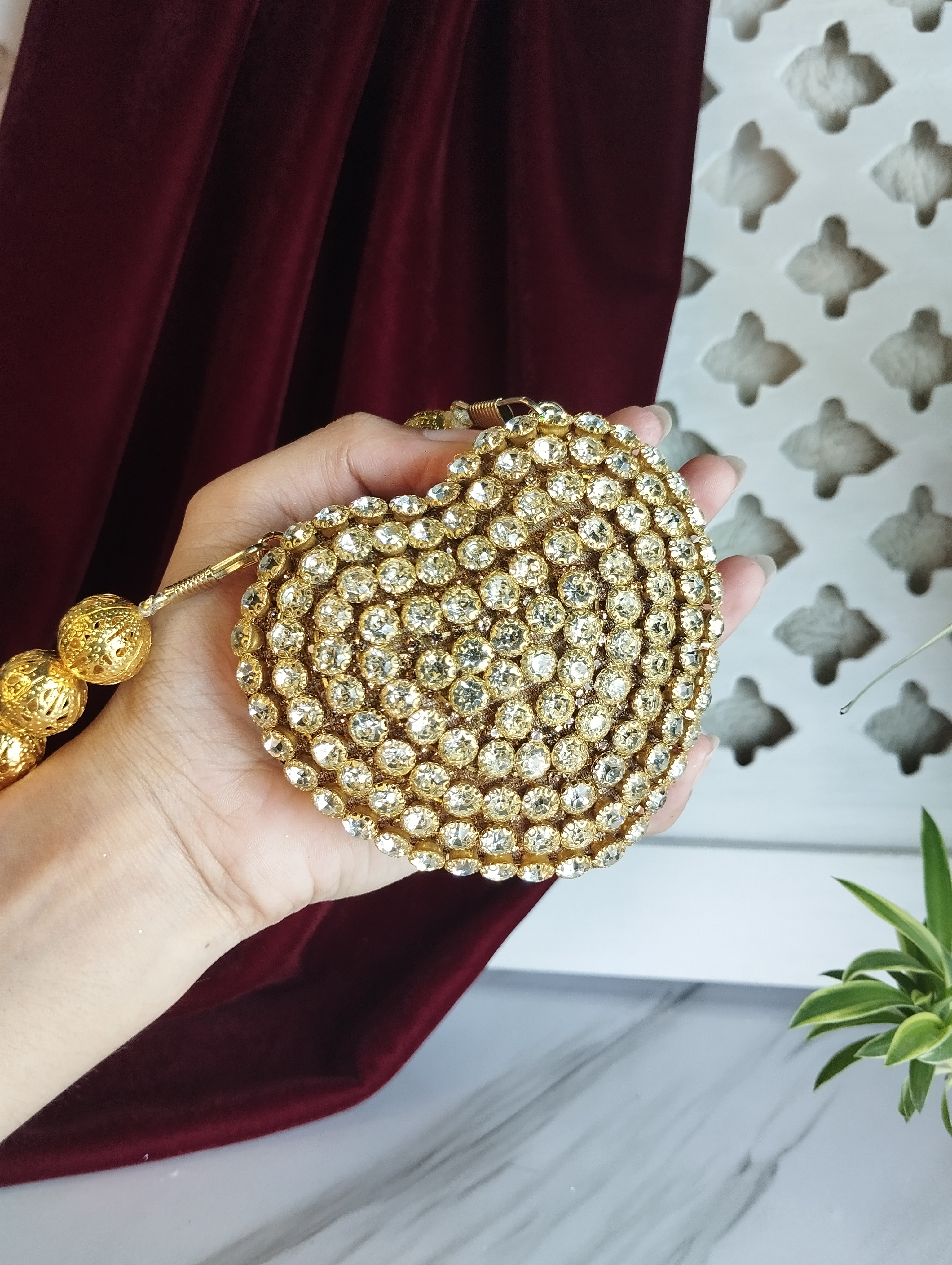 Mini Heart Clutch "Sparkle"