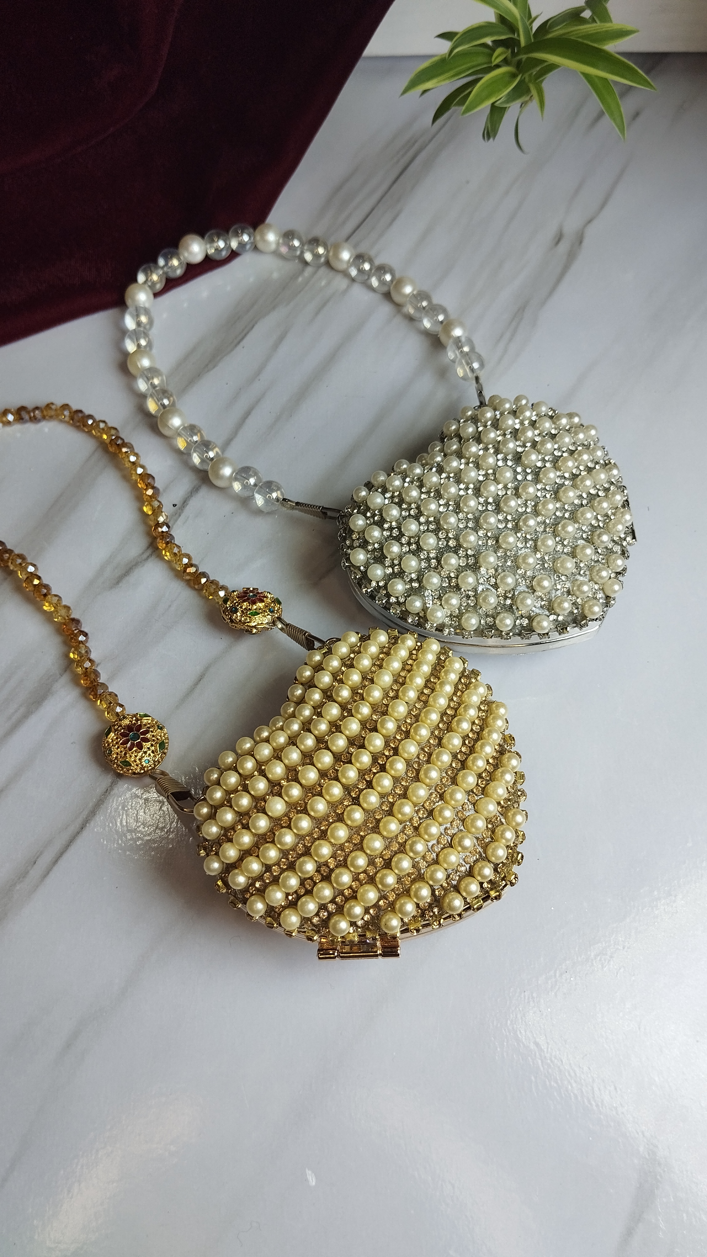 Mini Heart Clutch "LUNA"