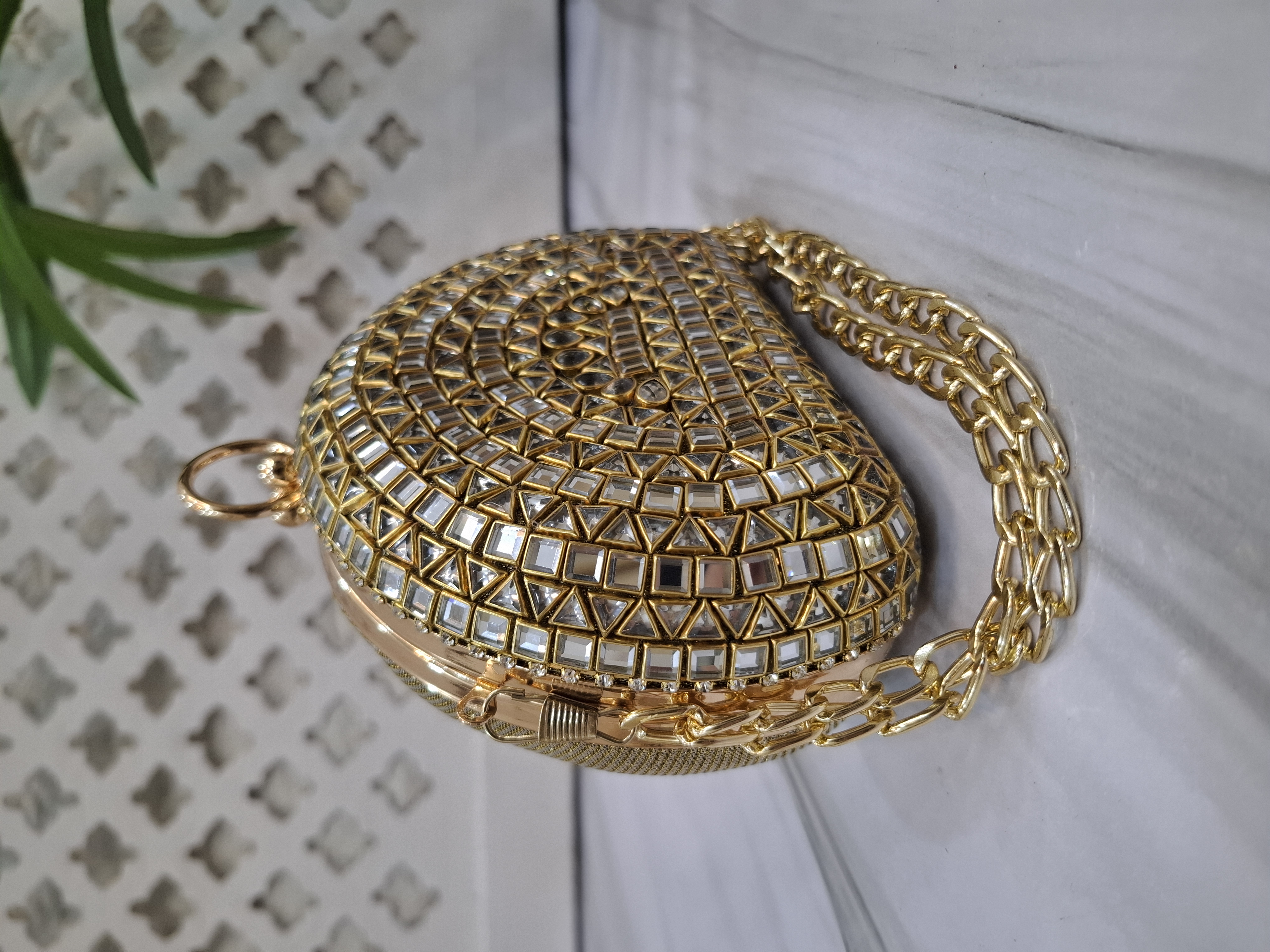 Basic Kundan party Clutch
