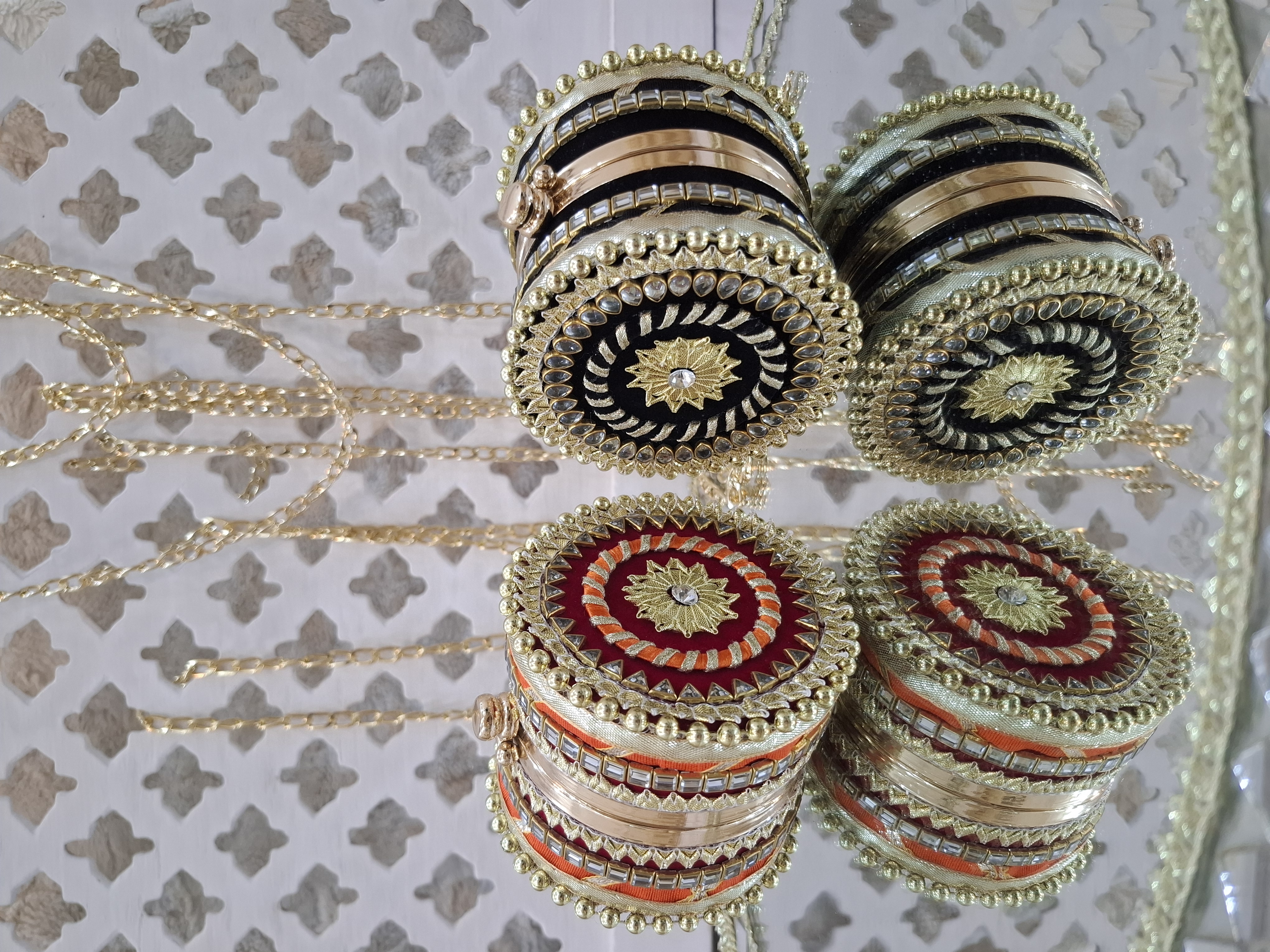 Dholak Clutch-Black