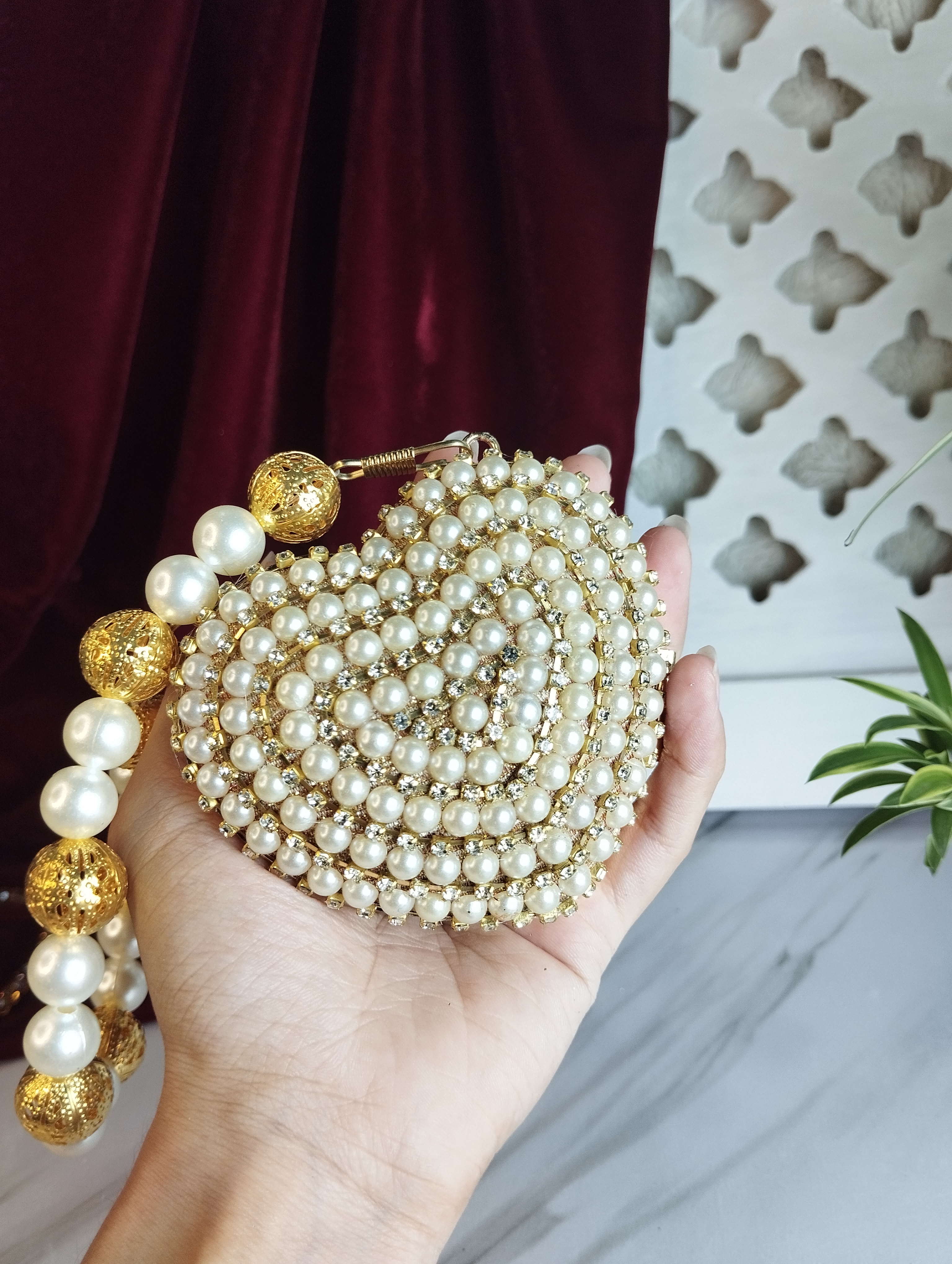 Mini Heart Clutch "OPAL"