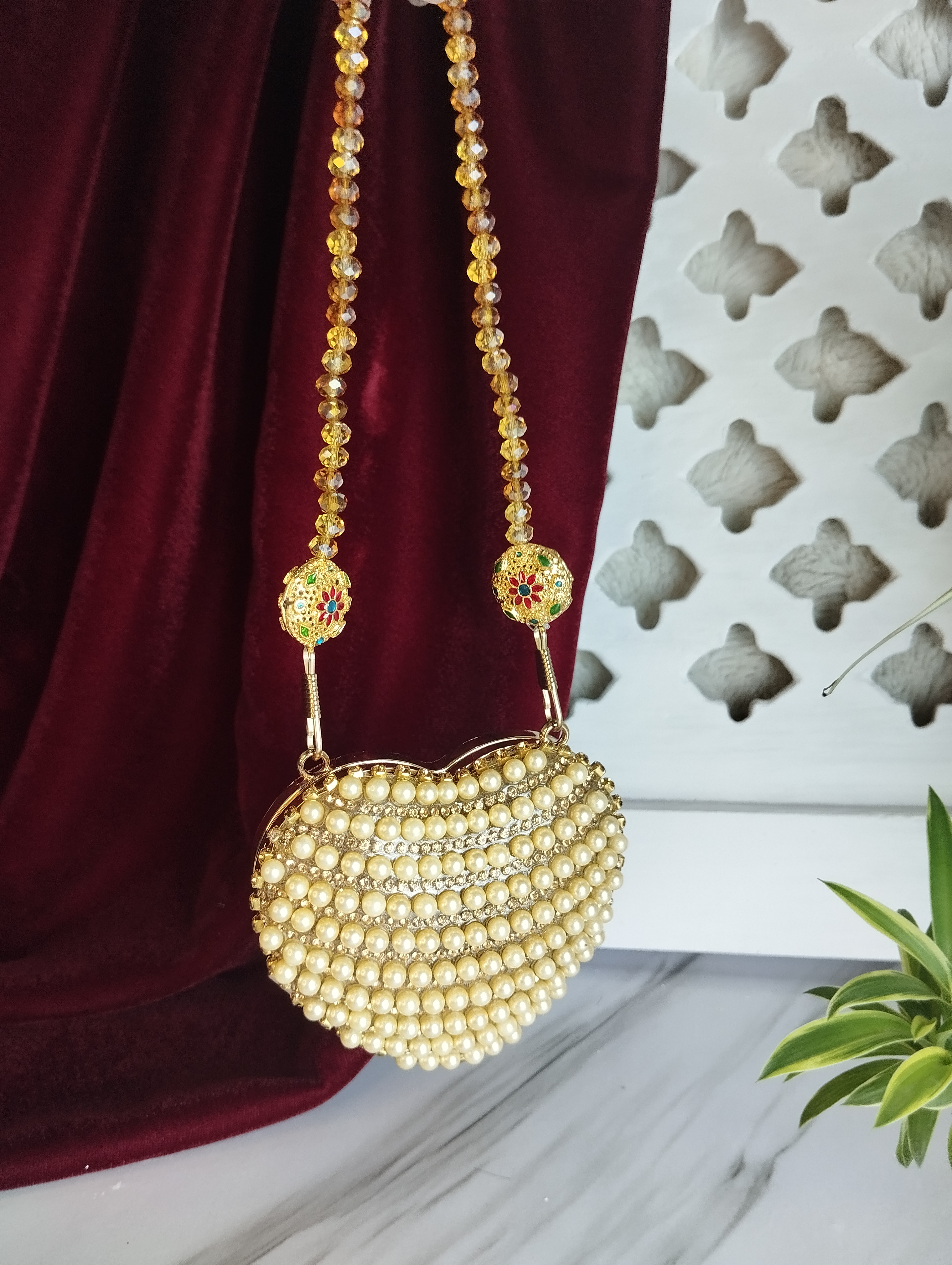 Mini Heart Clutch "LUNA"