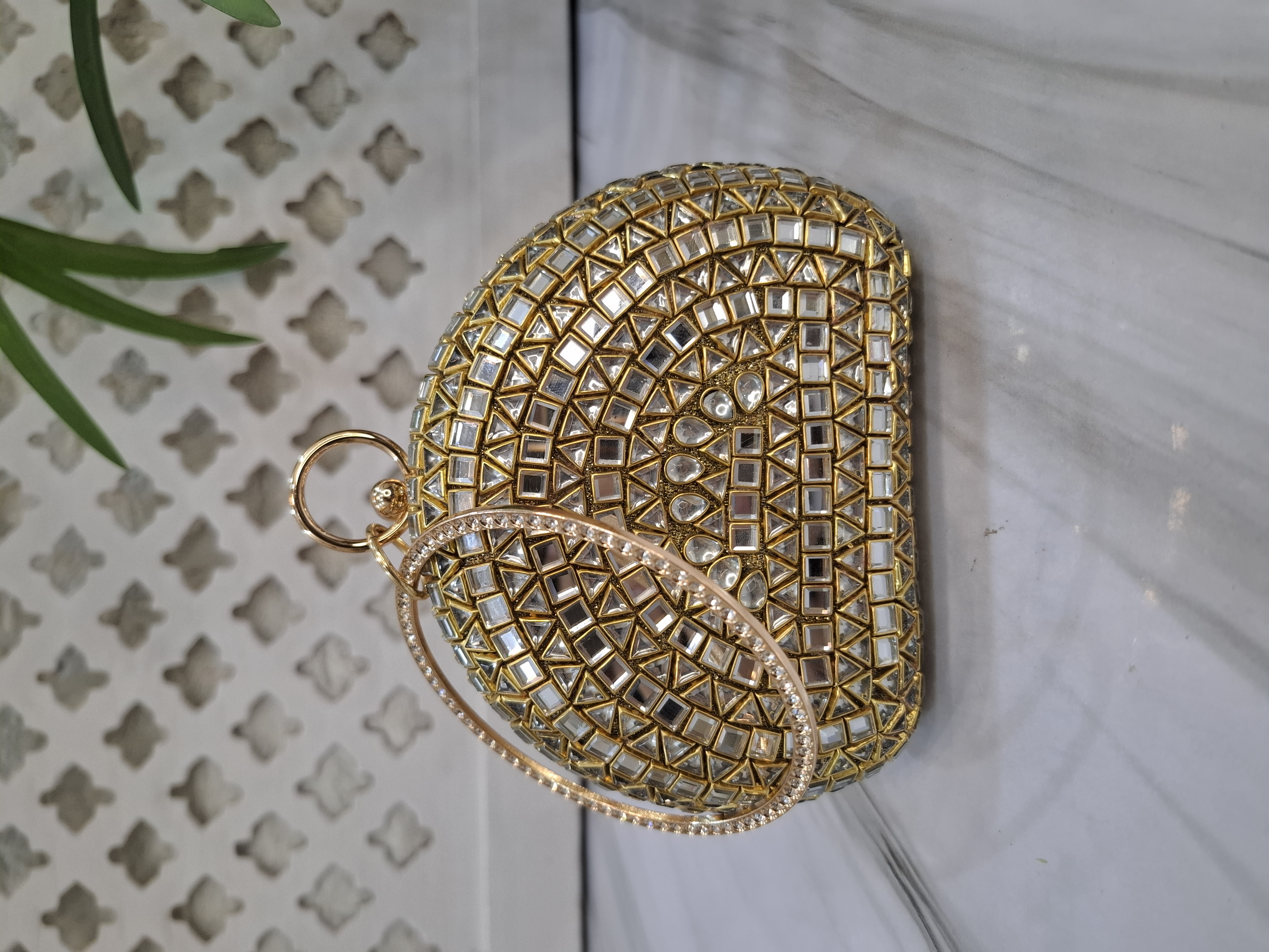 Basic Kundan party Clutch