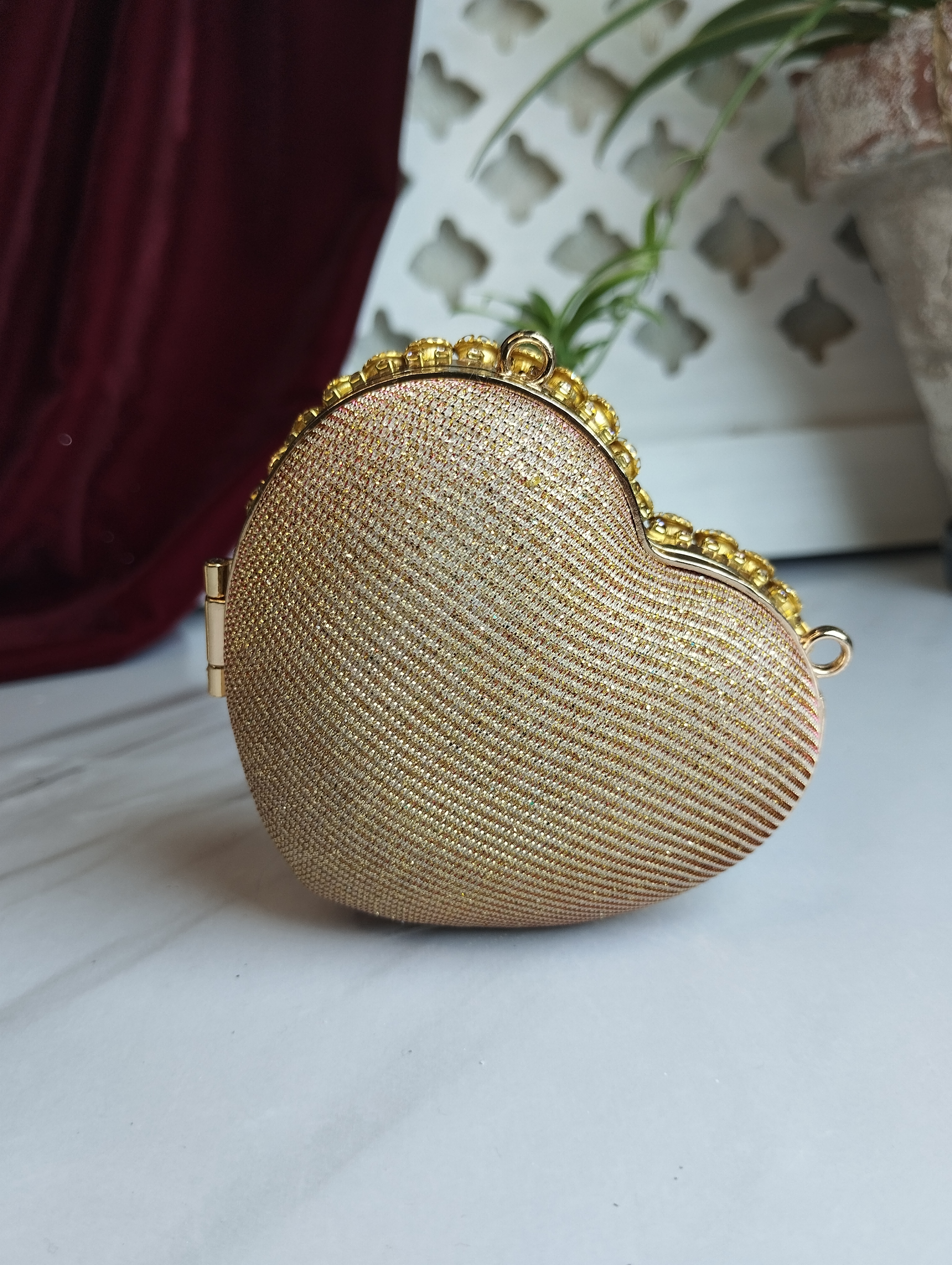 Mini Heart Clutch "Sparkle"
