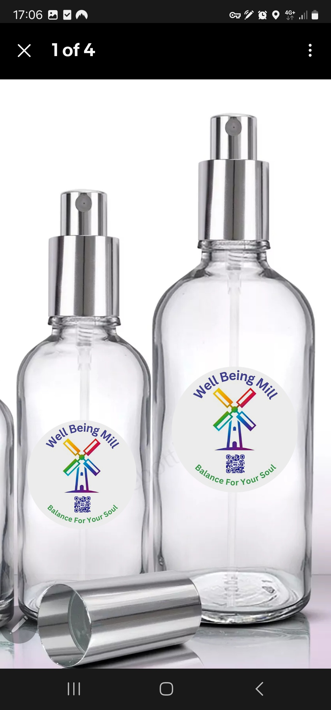 100ml Glass Bottle of Intentionally Charged Water