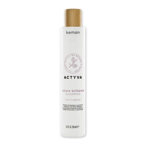 KEMON ACTYVA Colore Brillante Shampoo - Apsaugantis ir žvilgesio suteikiantis šampūnas, 250 ml